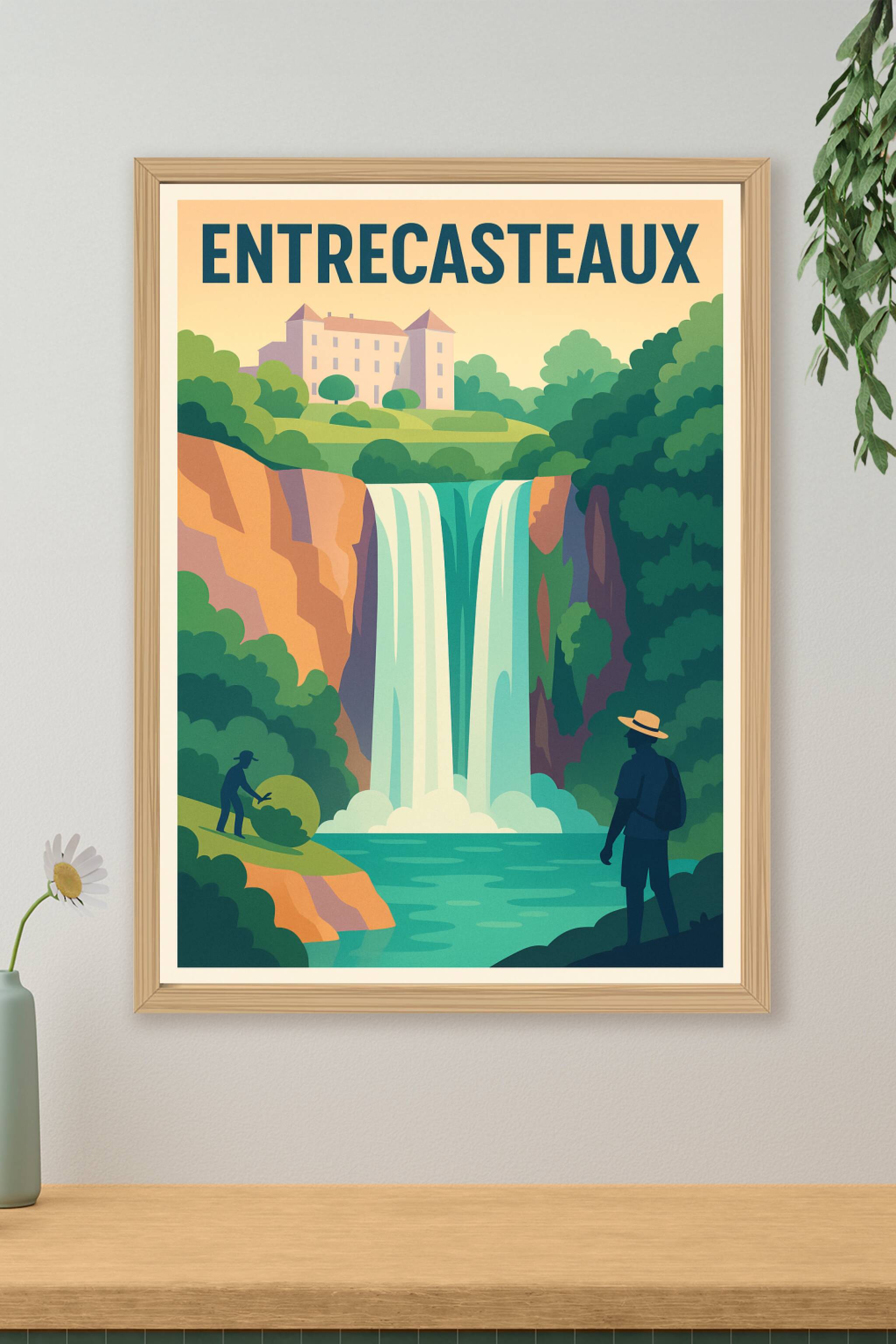 Affiche de Entrecasteaux - Splendeur naturelle et patrimoine authentique