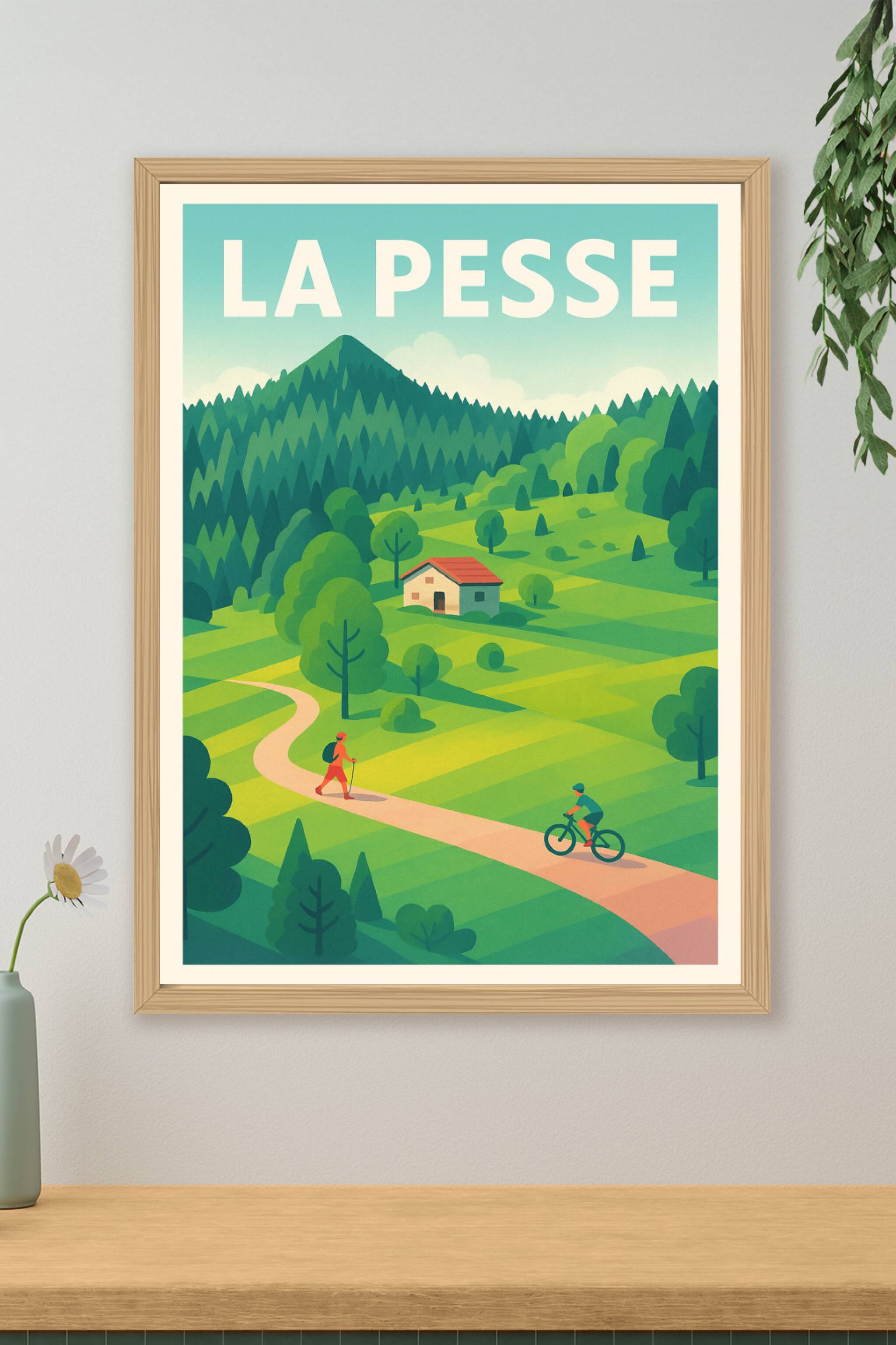 Affiche de La Pesse - Évasion nature et randonnée à vélo