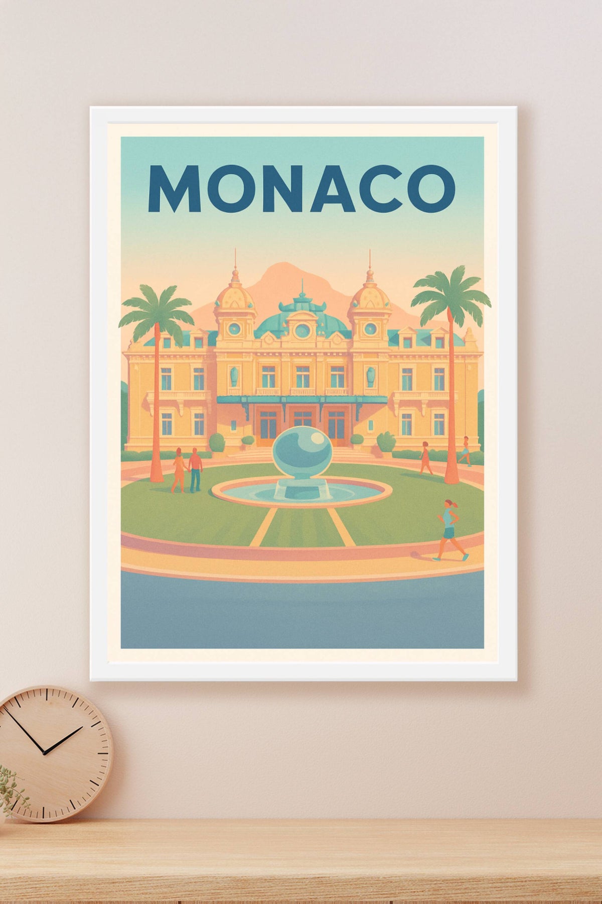 Affiche de Monaco - Élégance et sérénité sur la Côte d'Azur