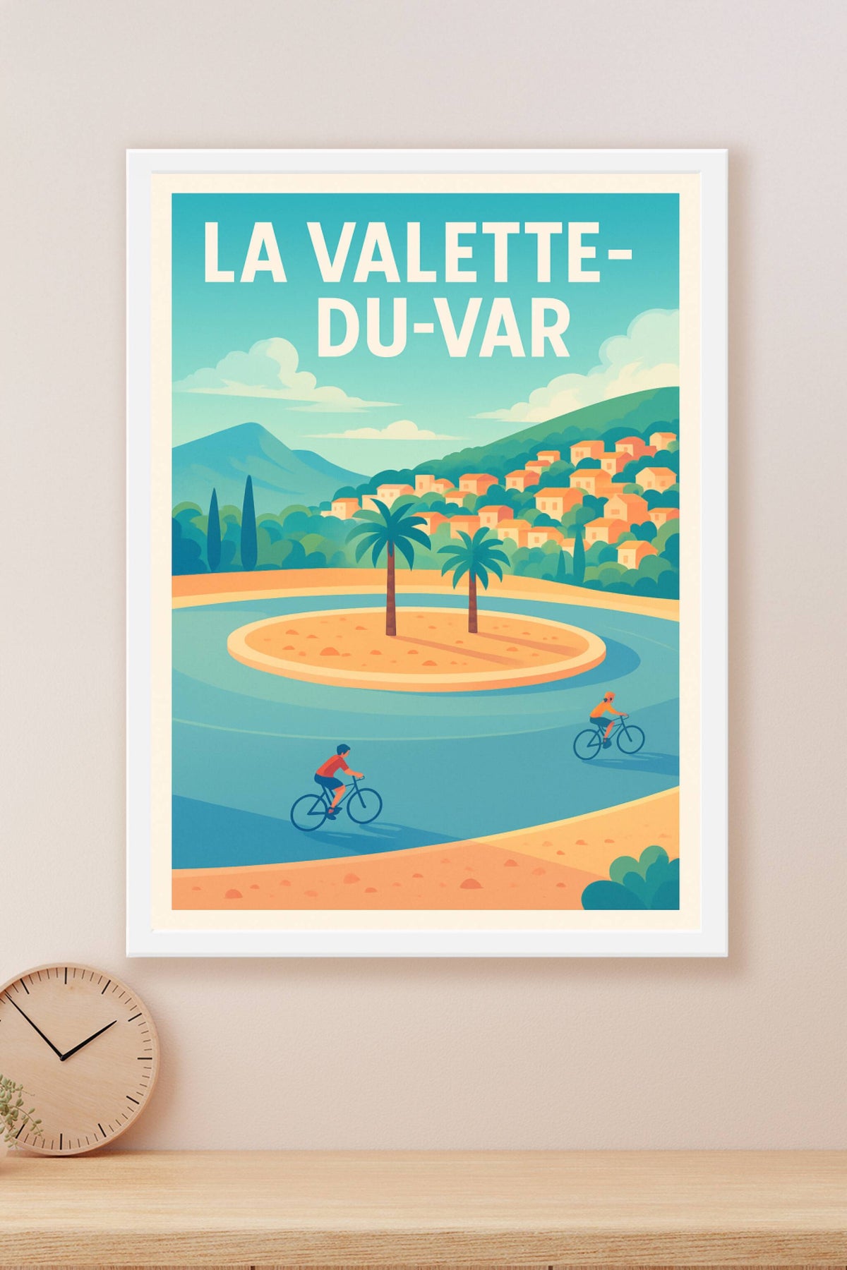 Affiche de La Valette-du-Var - Douceur provençale et balades à vélo
