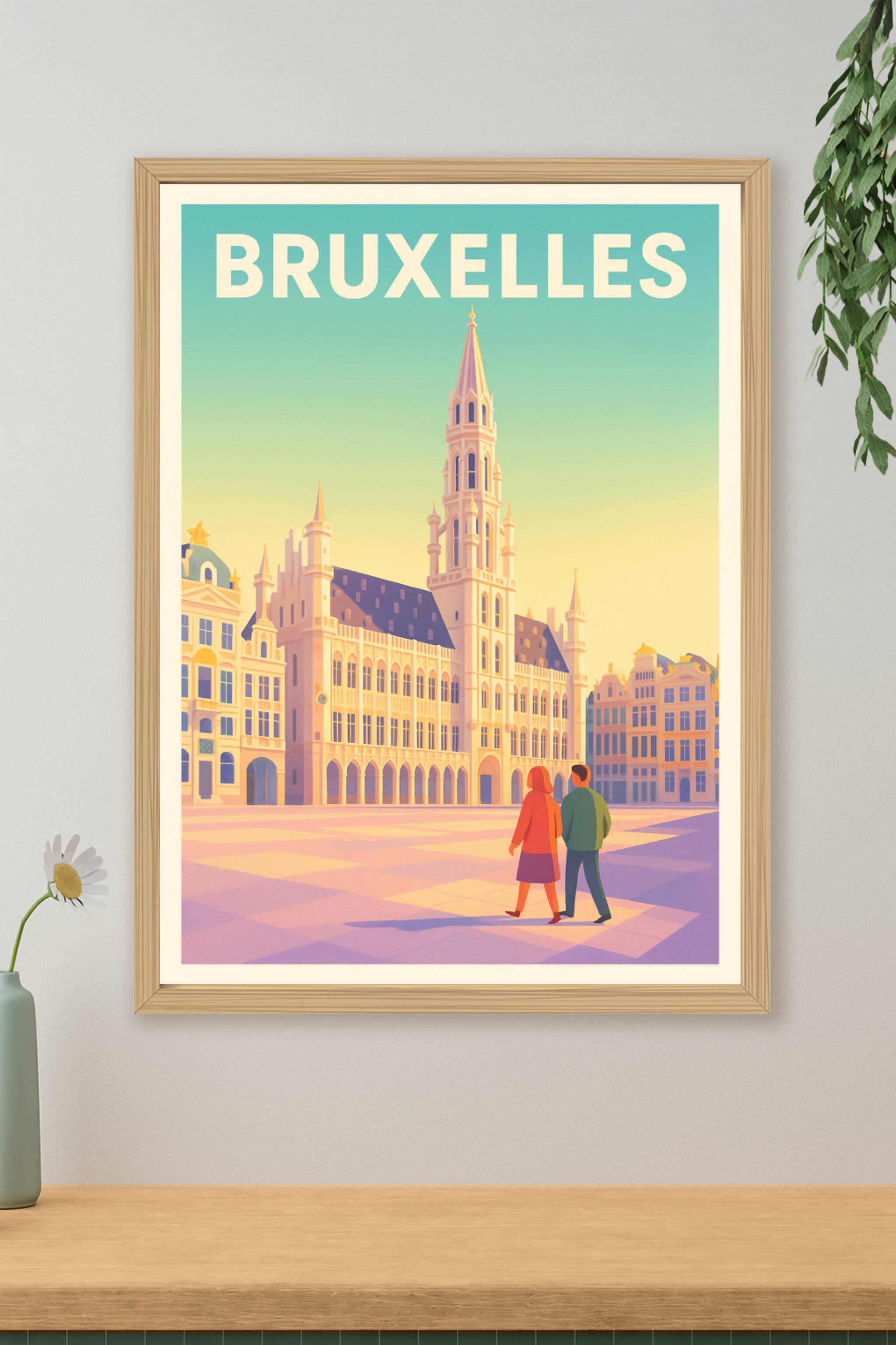 Affiche de Bruxelles - L'élégance intemporelle de la Grand-Place