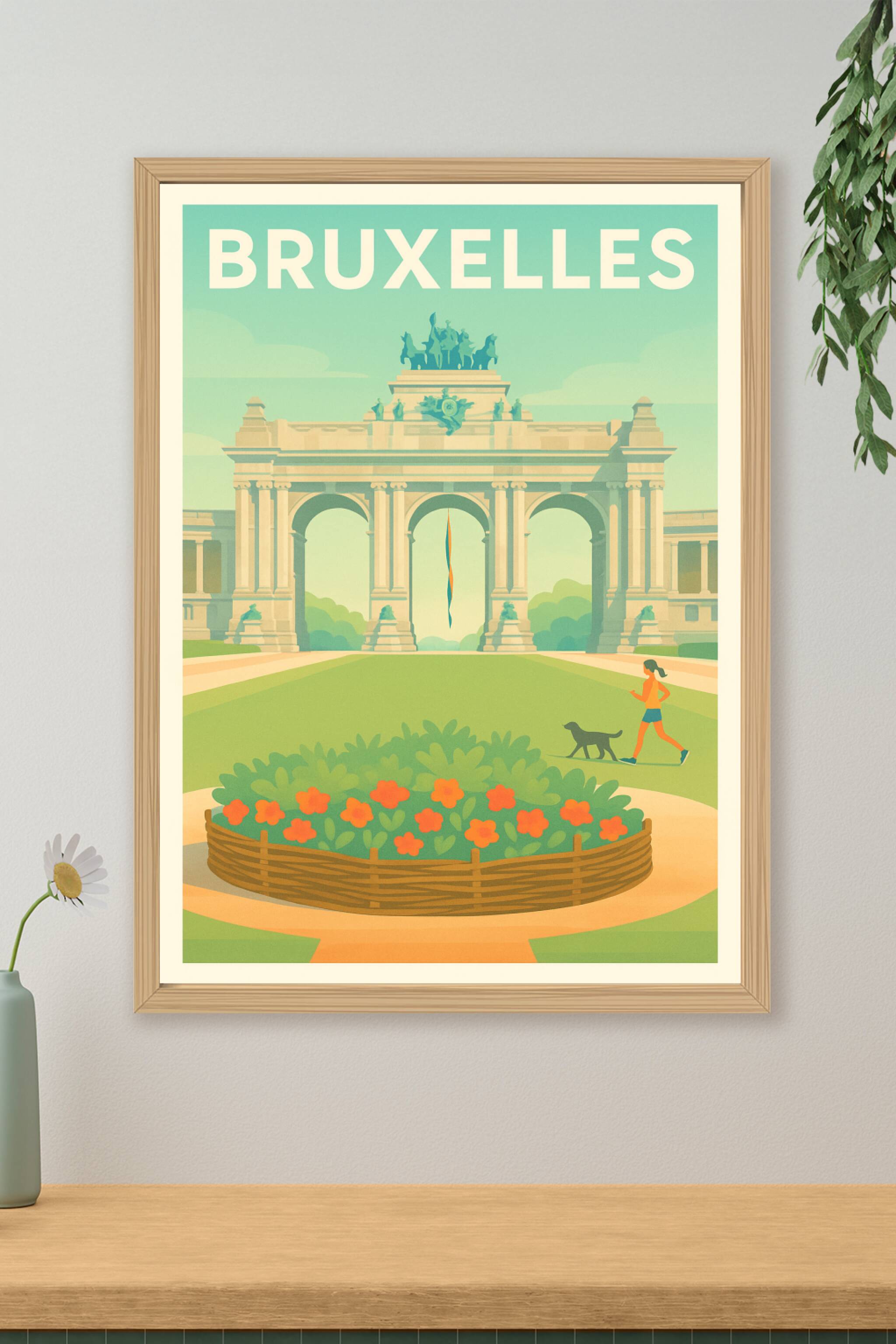 Affiche de Bruxelles - L'élégance historique en plein air
