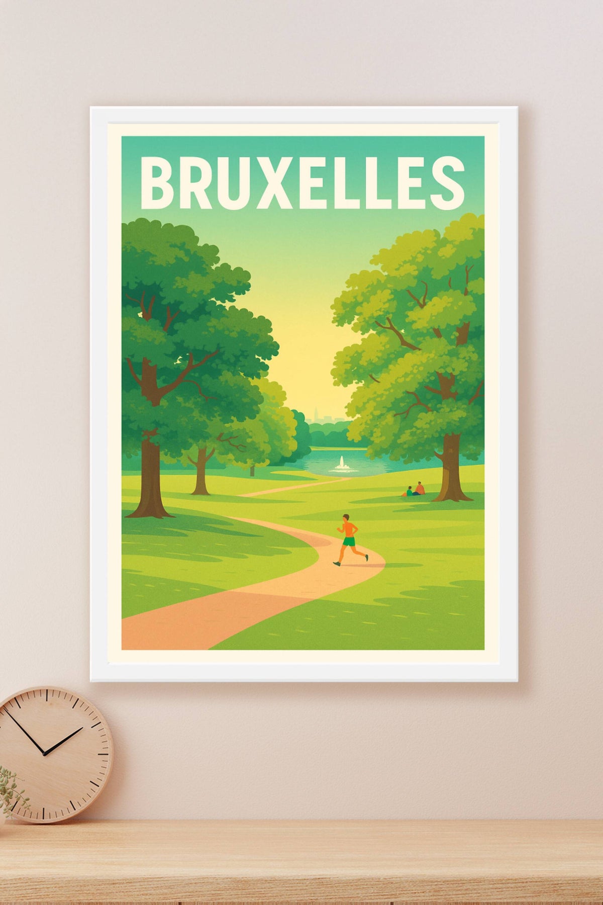 Affiche de Bruxelles - Nature et Sérénité au Cœur de la Ville