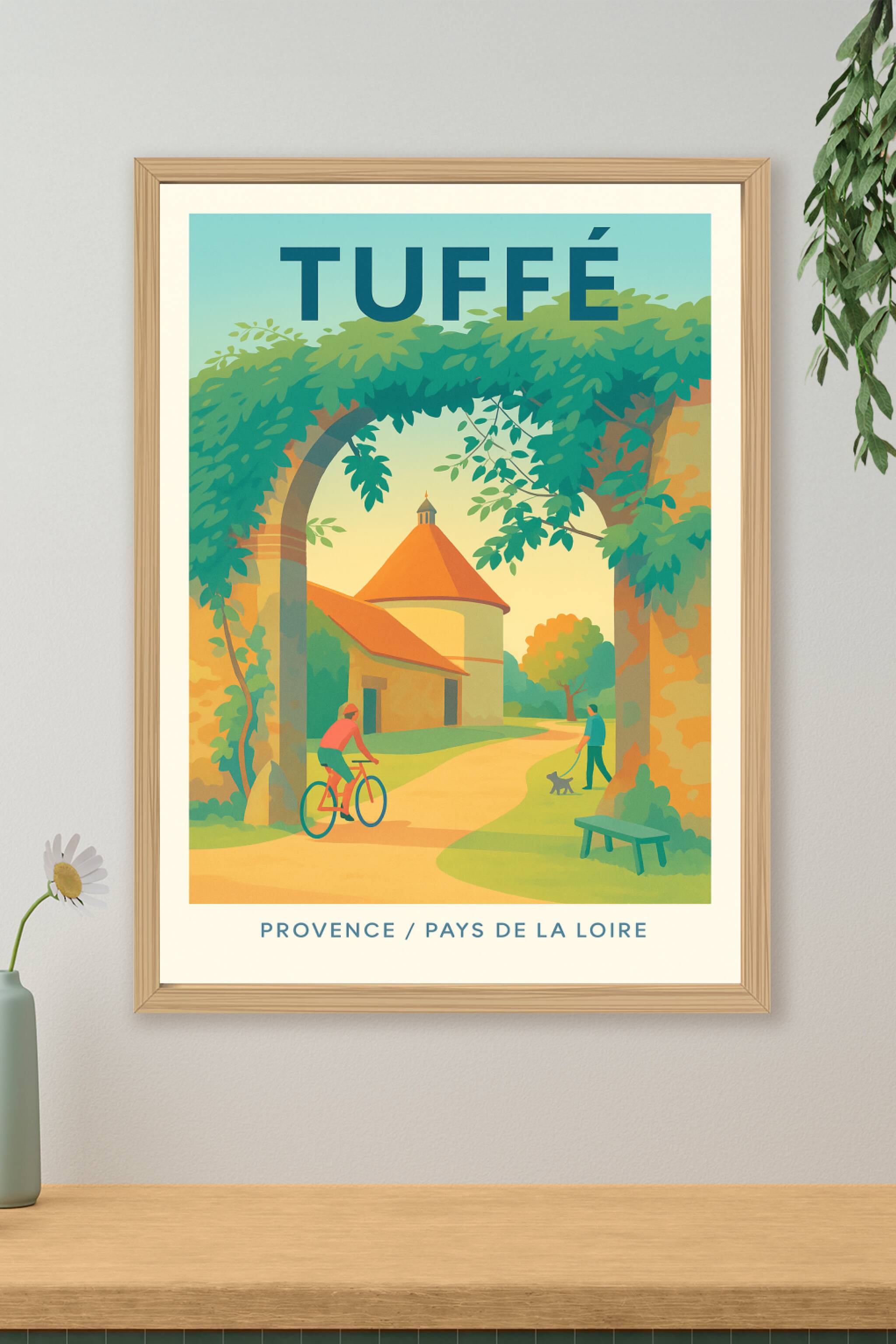 Affiche de Tuffé - L'élégance paisible de la campagne