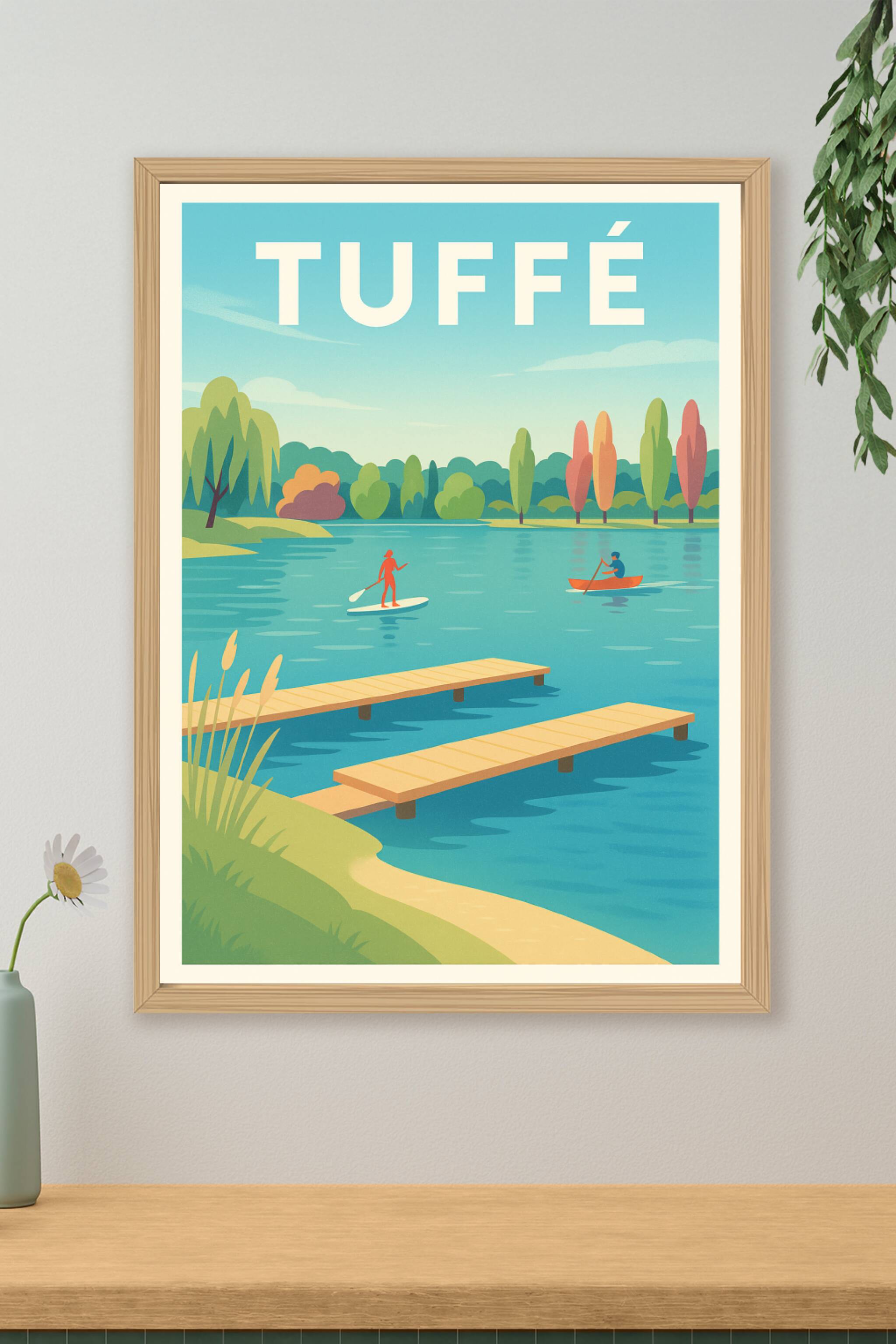 Affiche de Tuffé - Évasion aquatique et nature paisible
