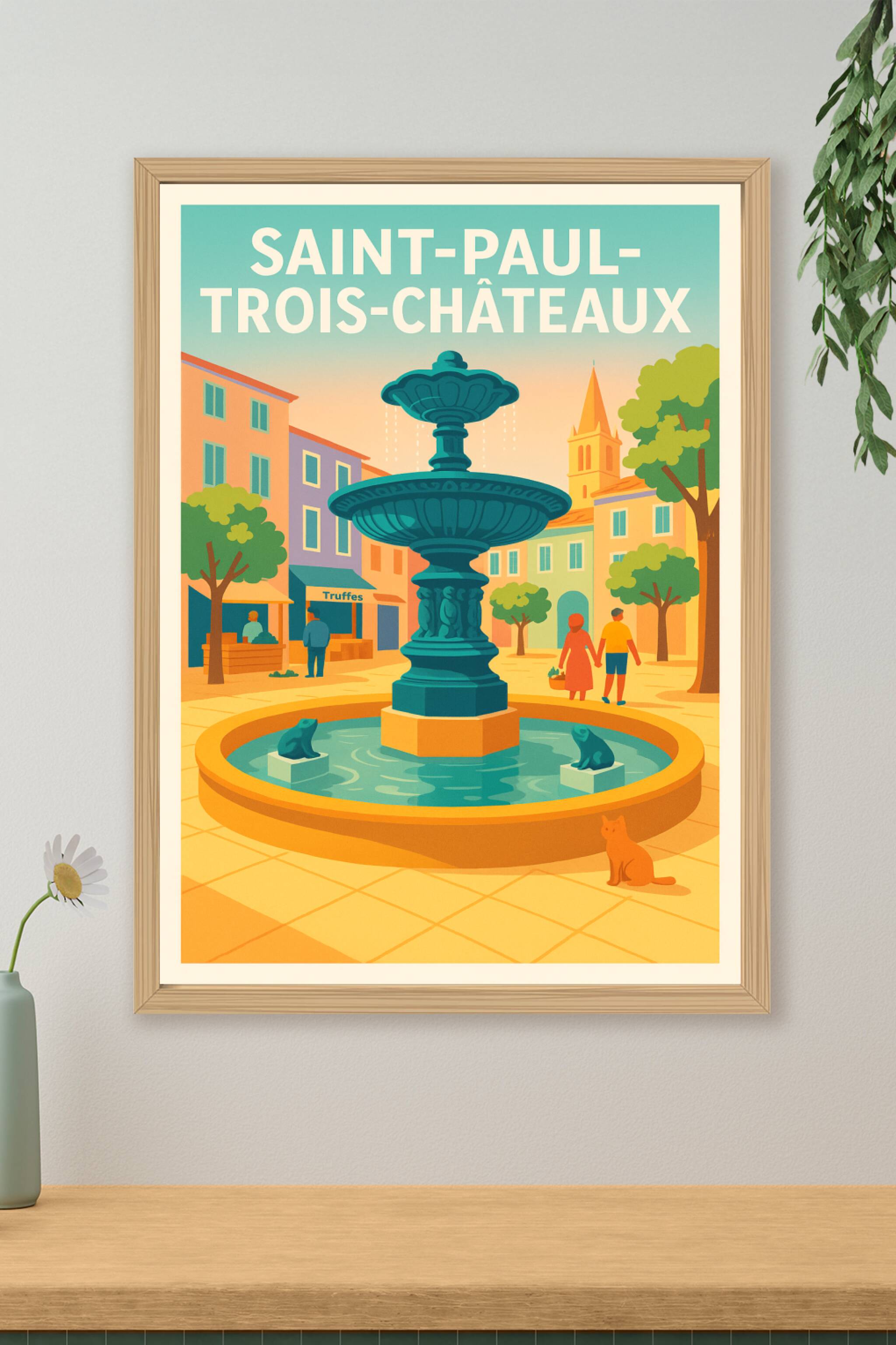 Affiche de Saint-Paul-Trois-Châteaux - Charme et douceur de la Provence