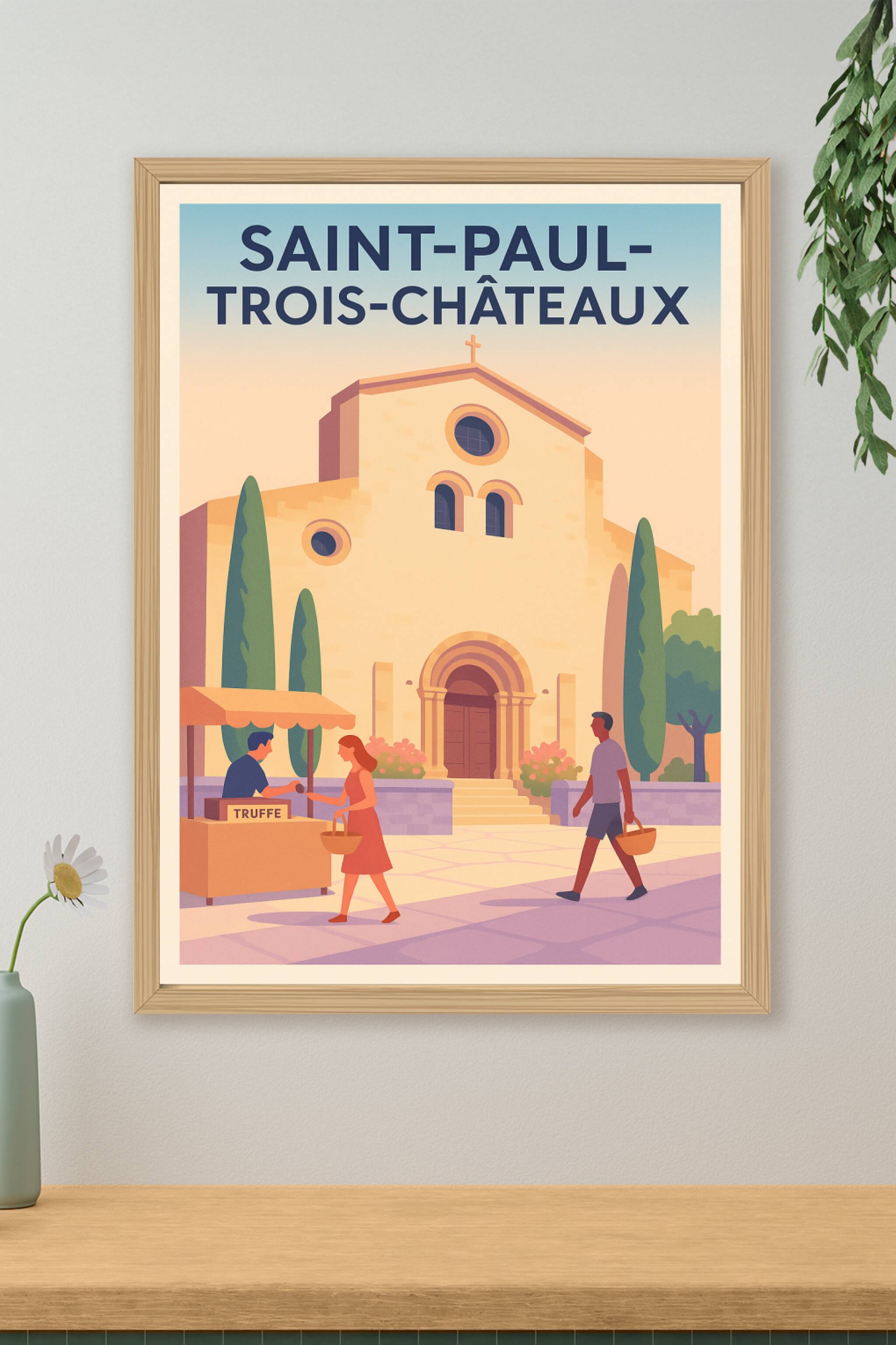 Affiche de Saint-Paul-Trois-Châteaux - Charme et douceur provençale