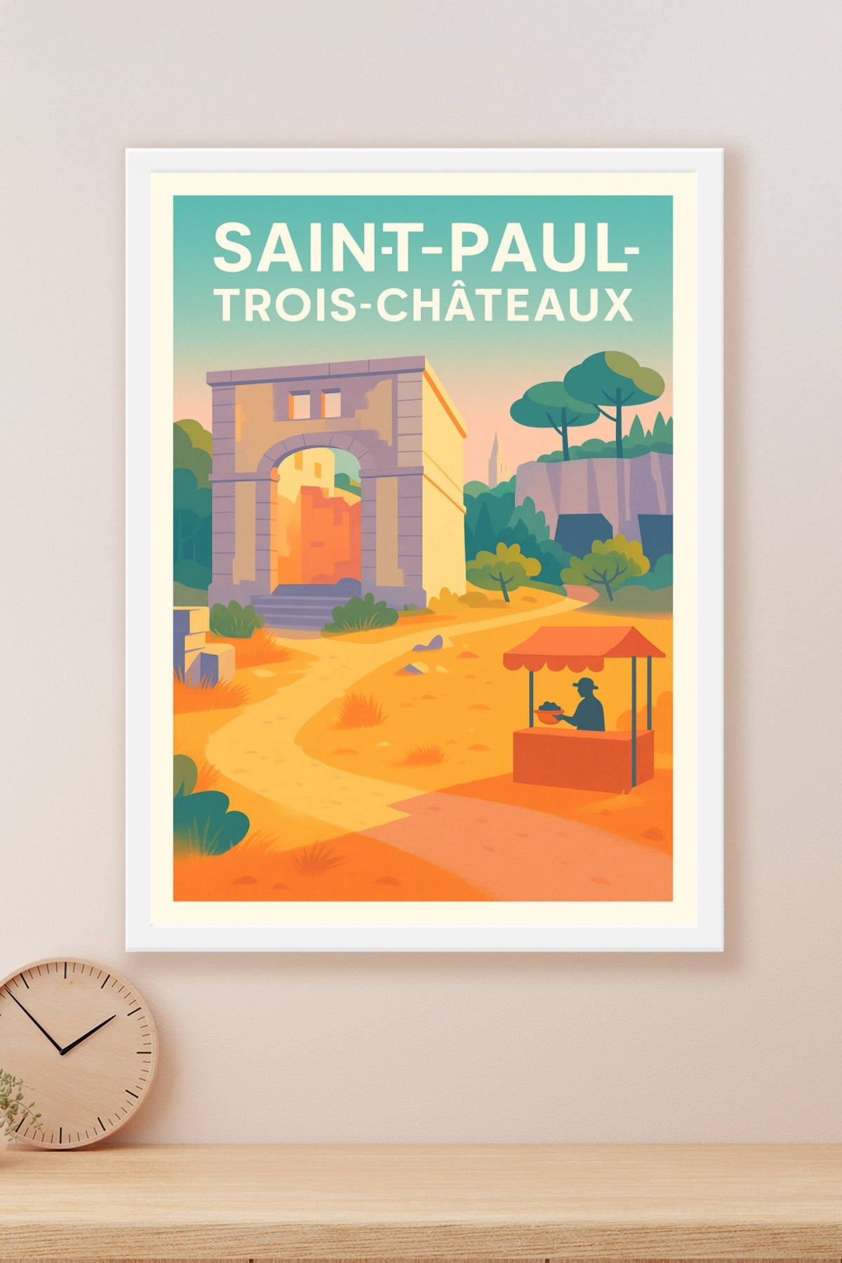 Affiche de Saint-Paul-Trois-Châteaux - Charme et Histoire Provençale