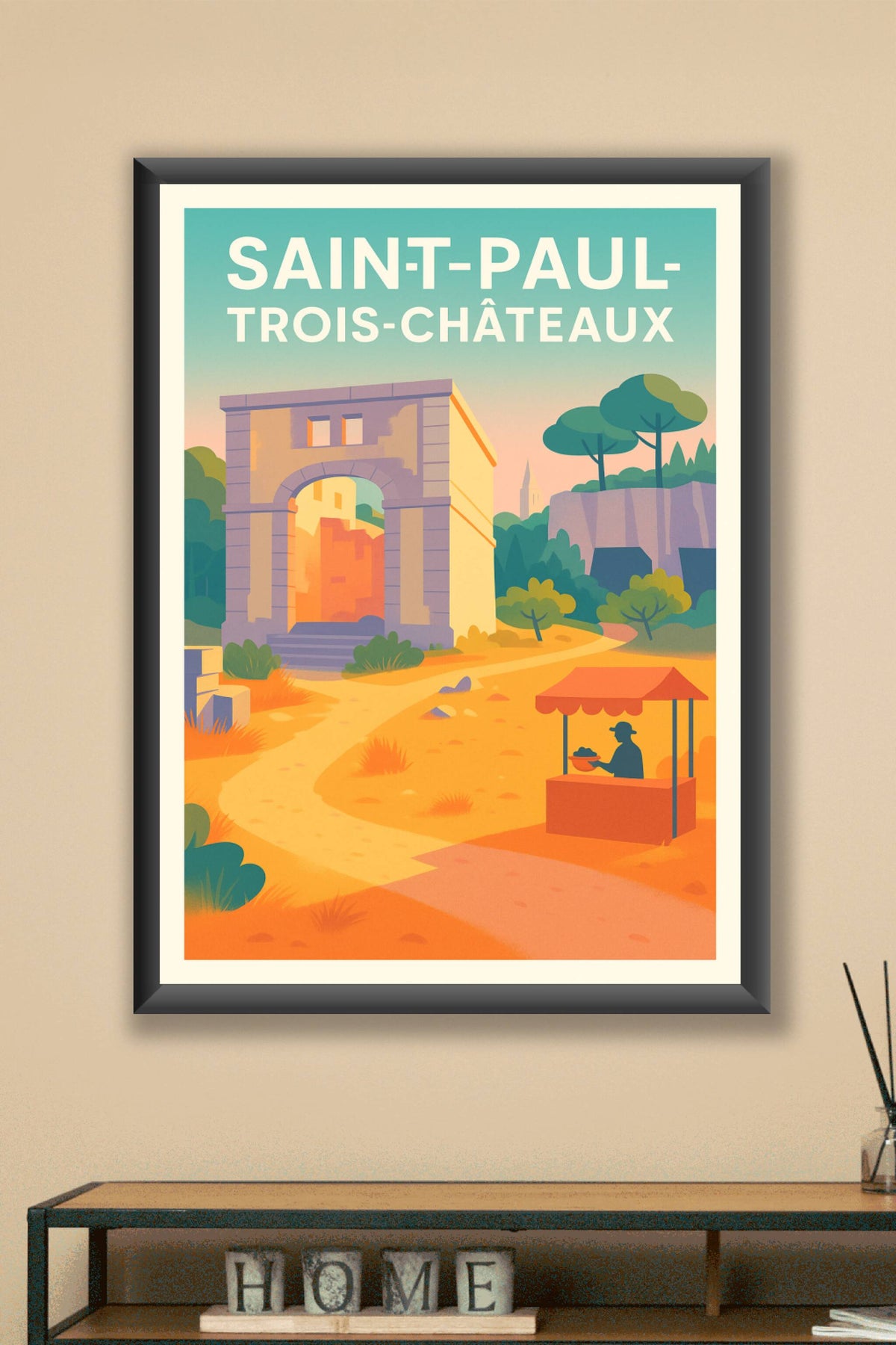 Affiche de Saint-Paul-Trois-Châteaux - Charme et Histoire Provençale
