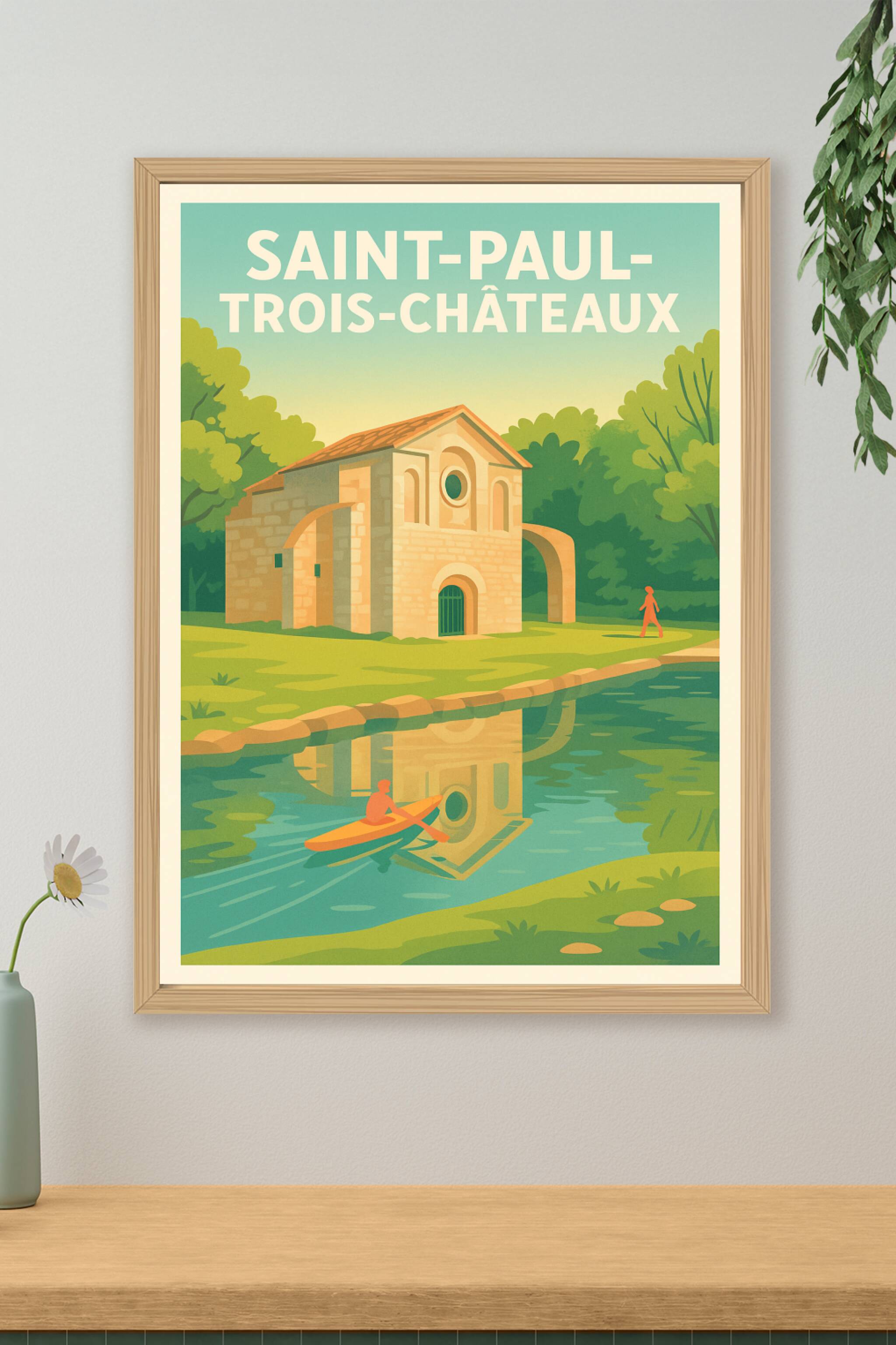 Affiche de Saint-Paul-Trois-Châteaux - Escapade paisible au fil de l'eau