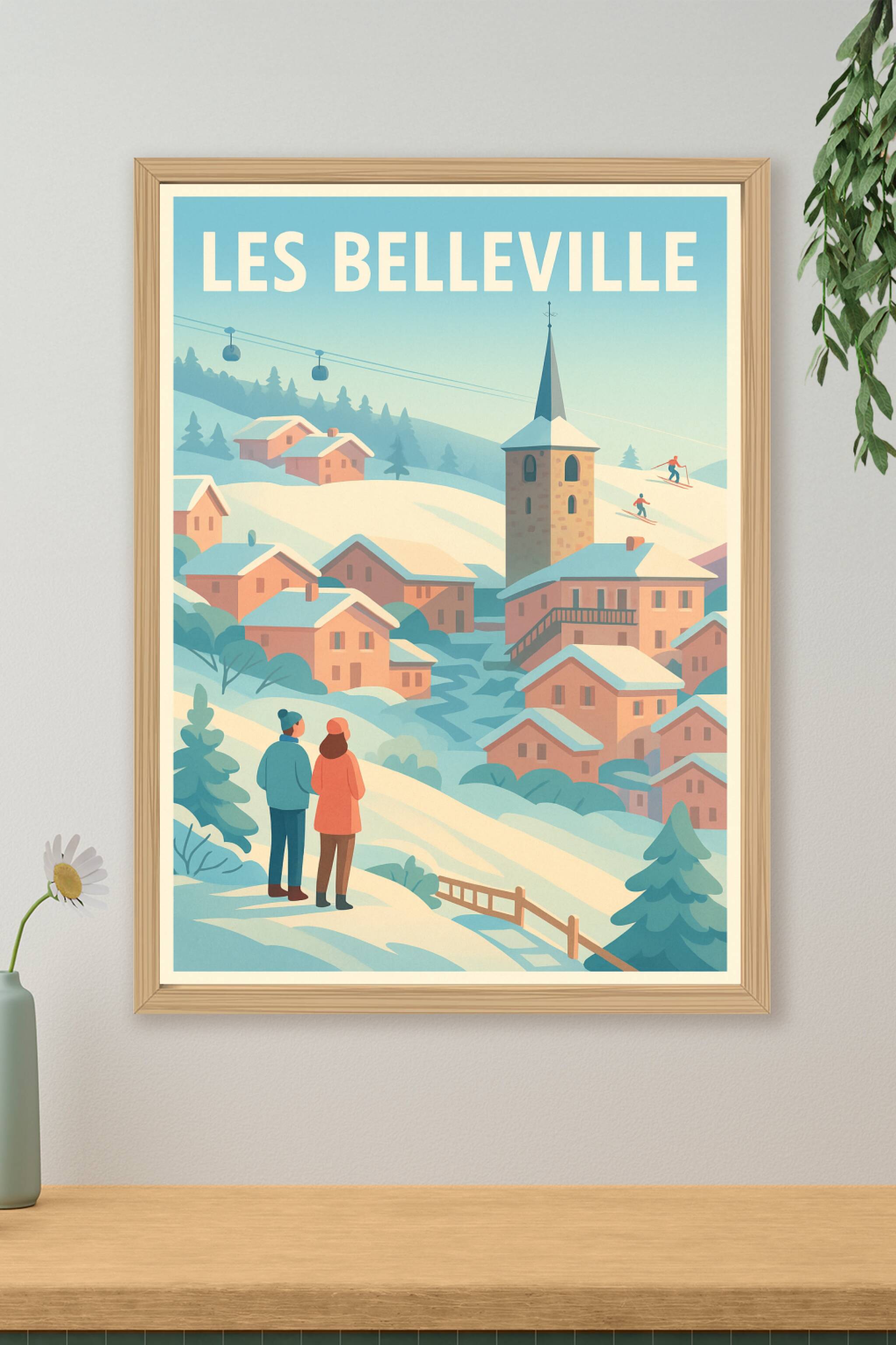 Affiche de Les Belleville - Havre de paix enneigé