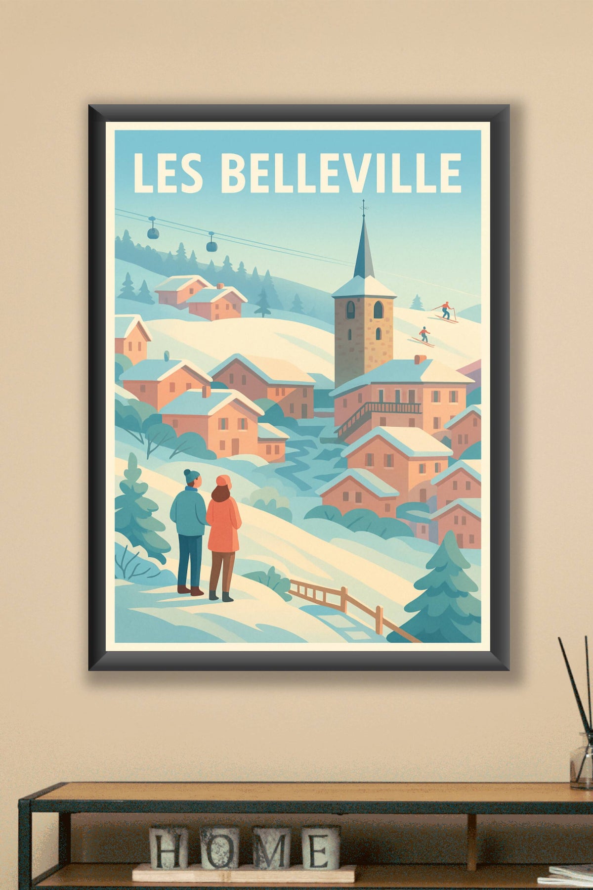 Affiche de Les Belleville - Havre de paix enneigé