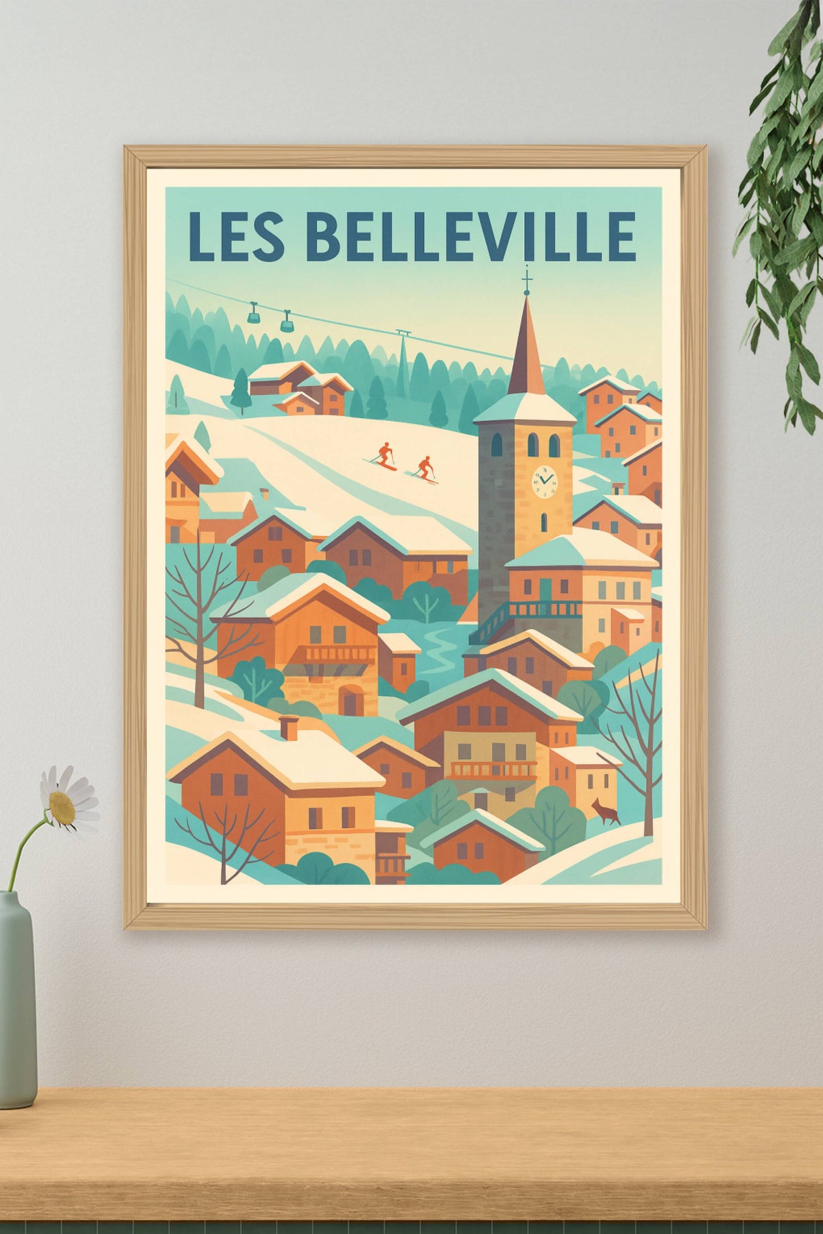 Affiche de Les Belleville - Évasion hivernale dans un village alpin