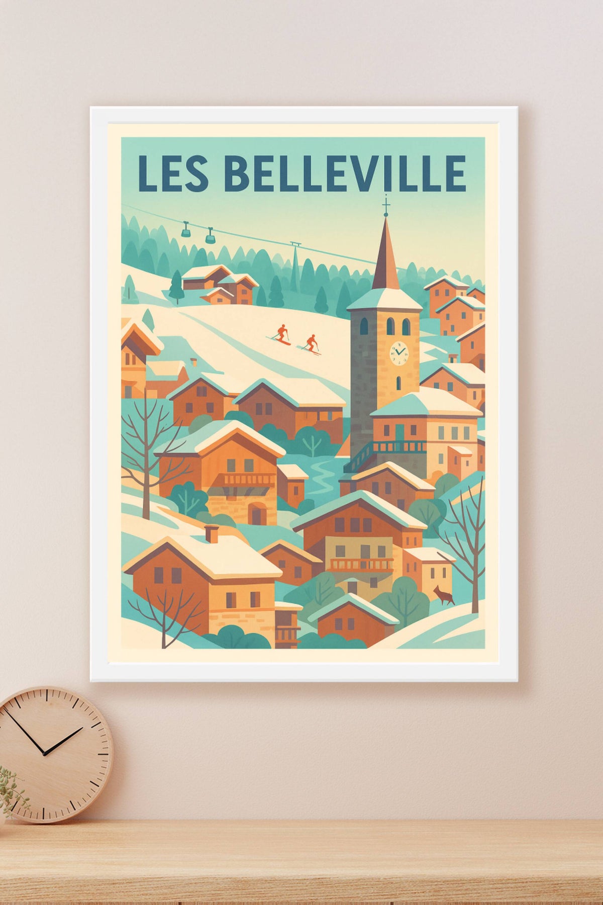 Affiche de Les Belleville - Évasion hivernale dans un village alpin