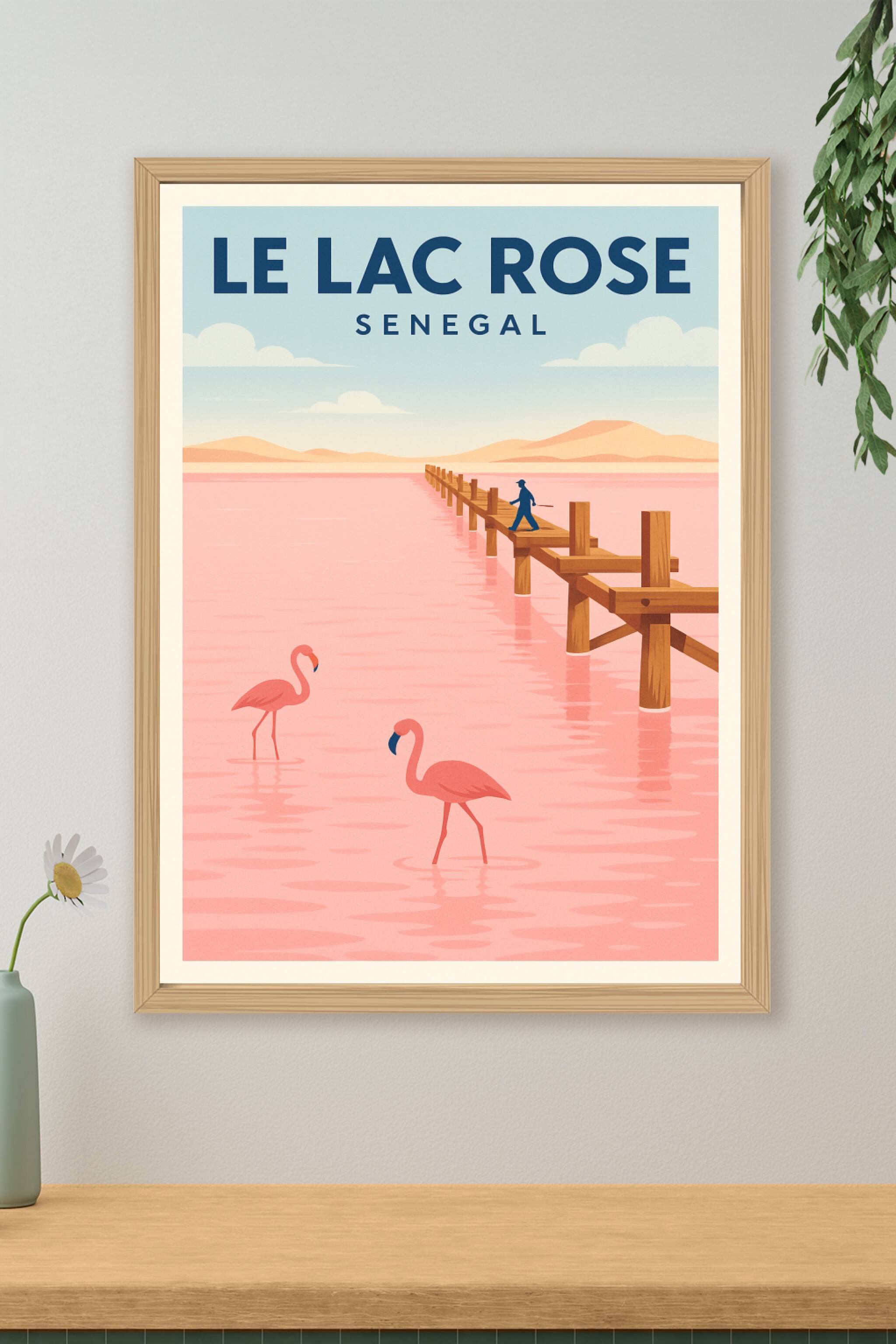 Affiche de Le Lac Rose - Un joyau naturel du Sénégal