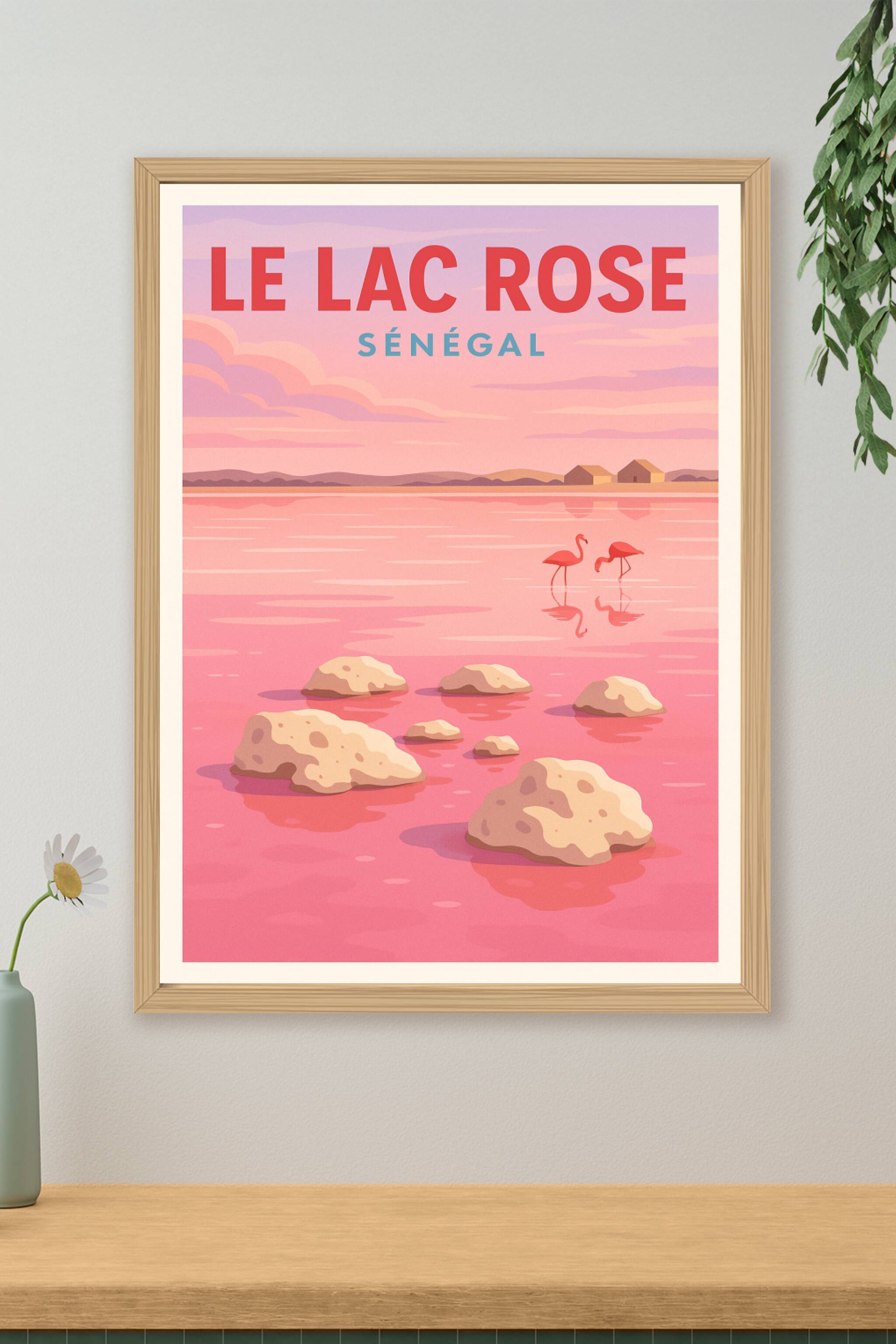 Affiche de Le Lac Rose - L’évasion exotique du Sénégal
