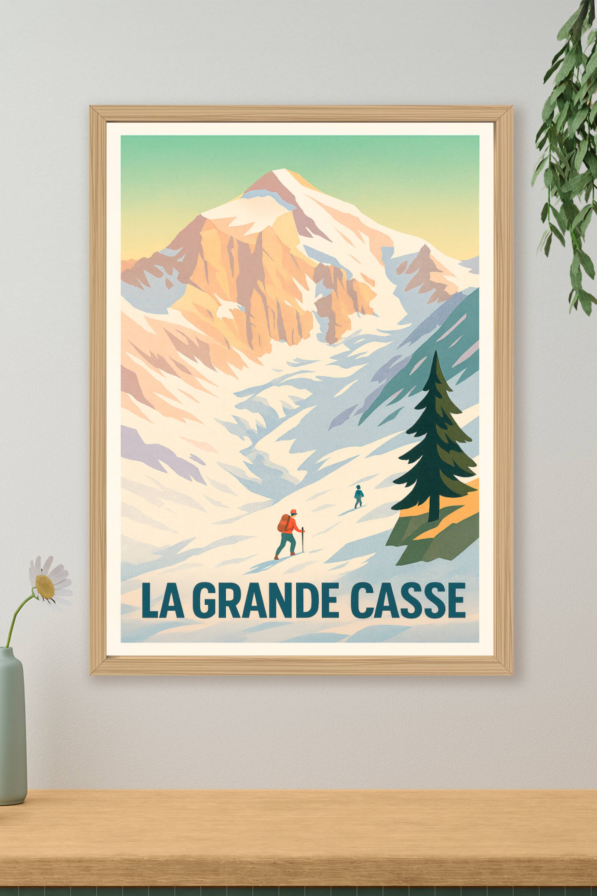 Affiche de La Grande Casse - L'appel majestueux des sommets enneigés