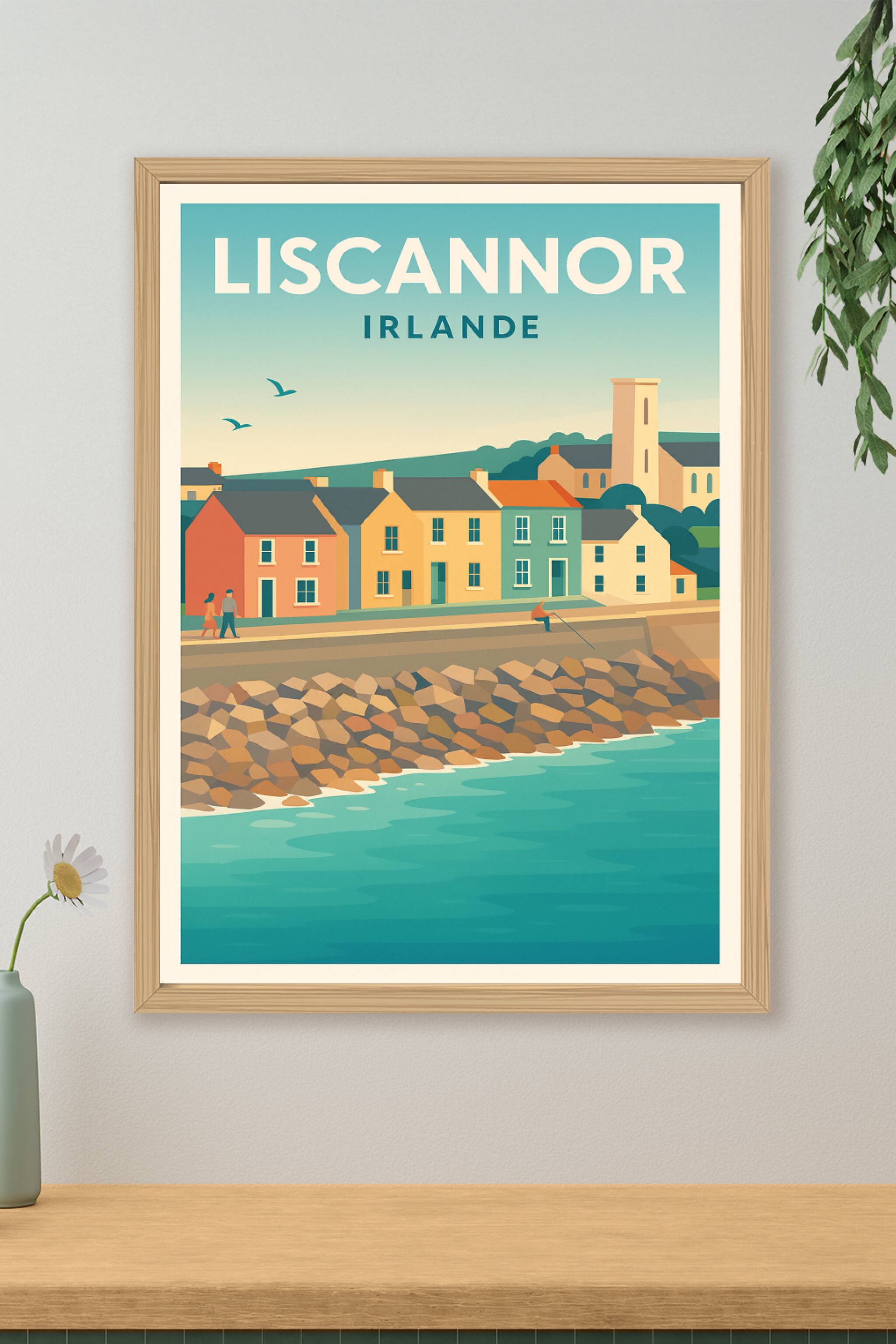 Affiche de Liscannor - Charme côtier irlandais