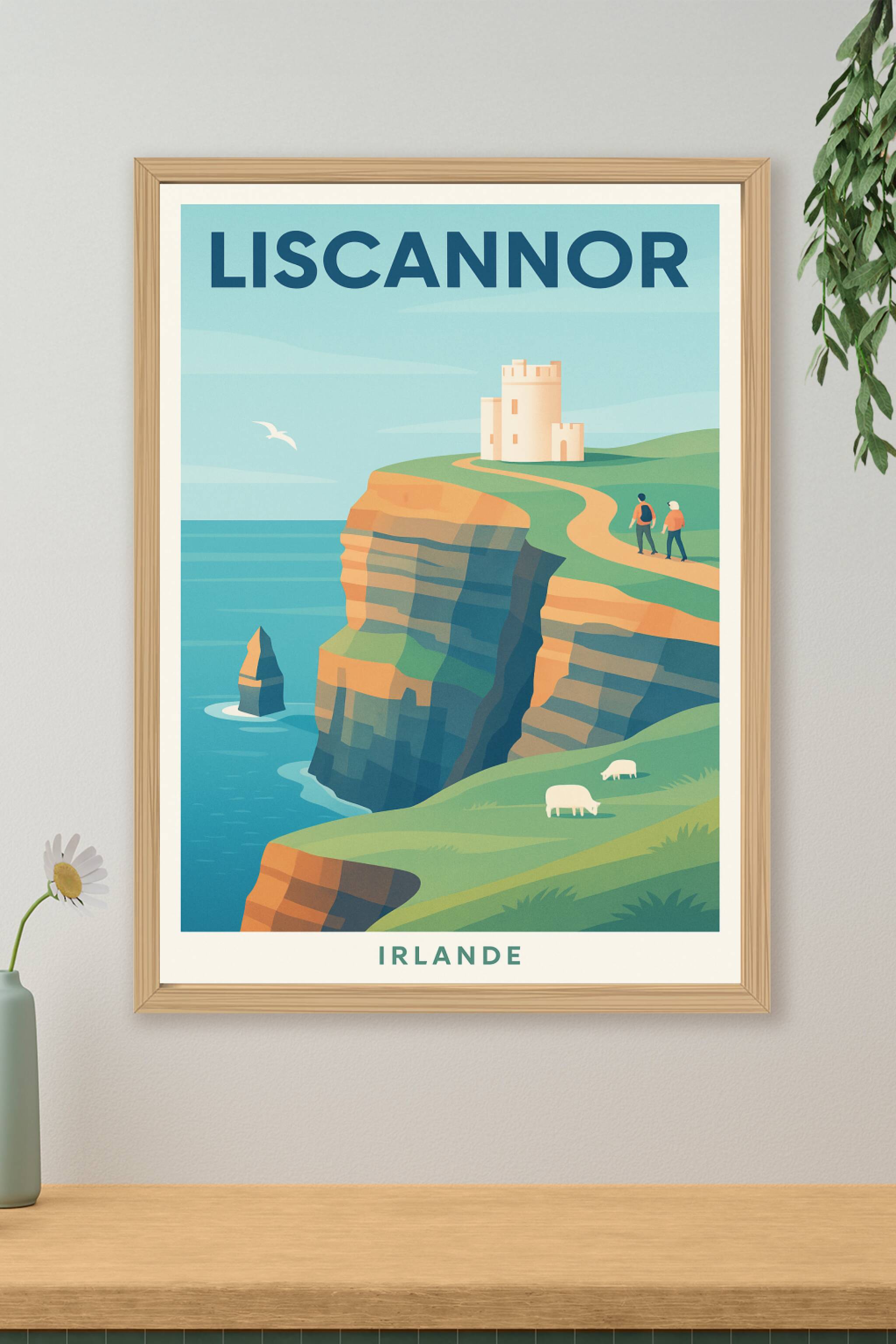 Affiche de Liscannor - Évasion au sommet des falaises irlandaises