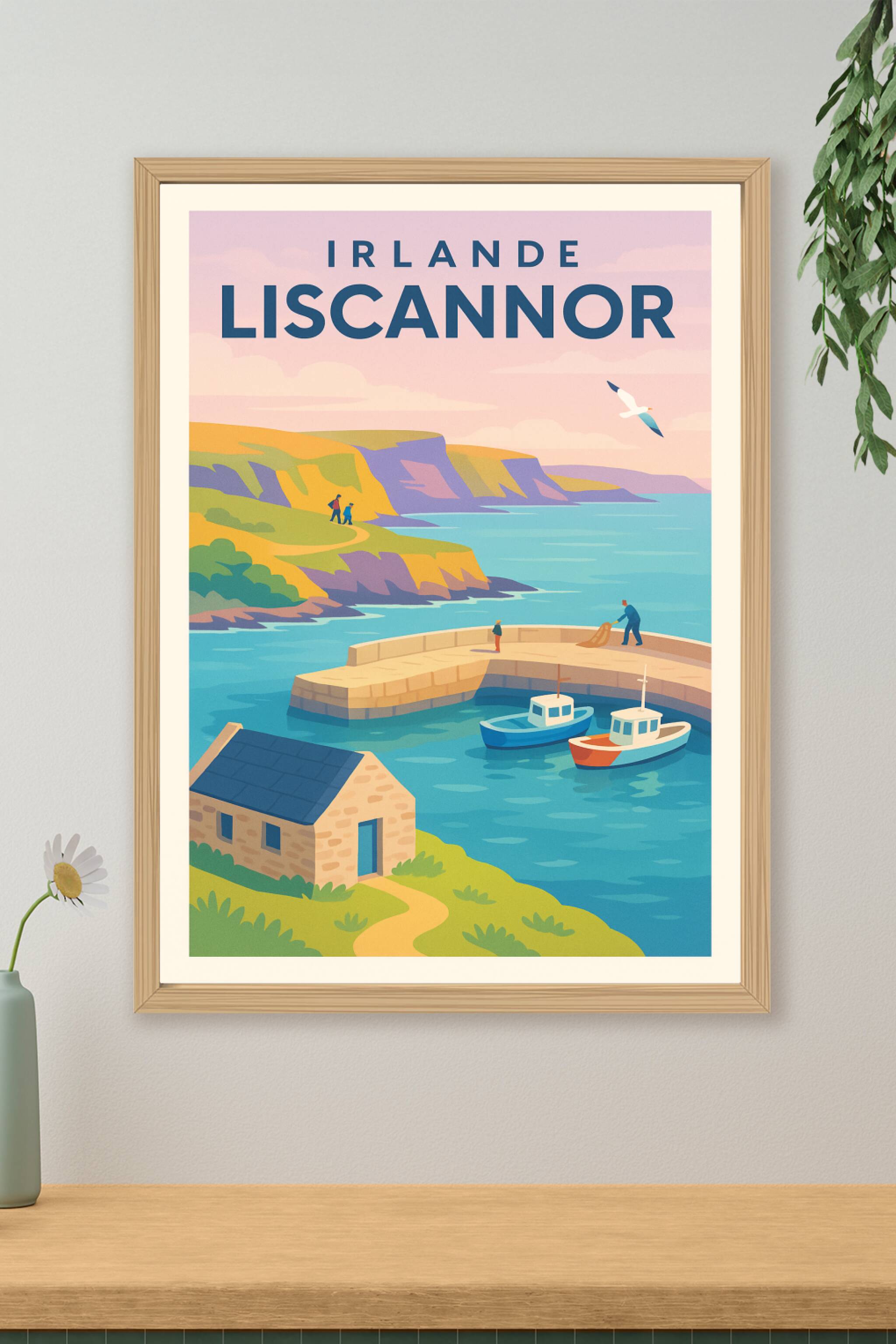 Affiche de Liscannor - Charme côtier irlandais