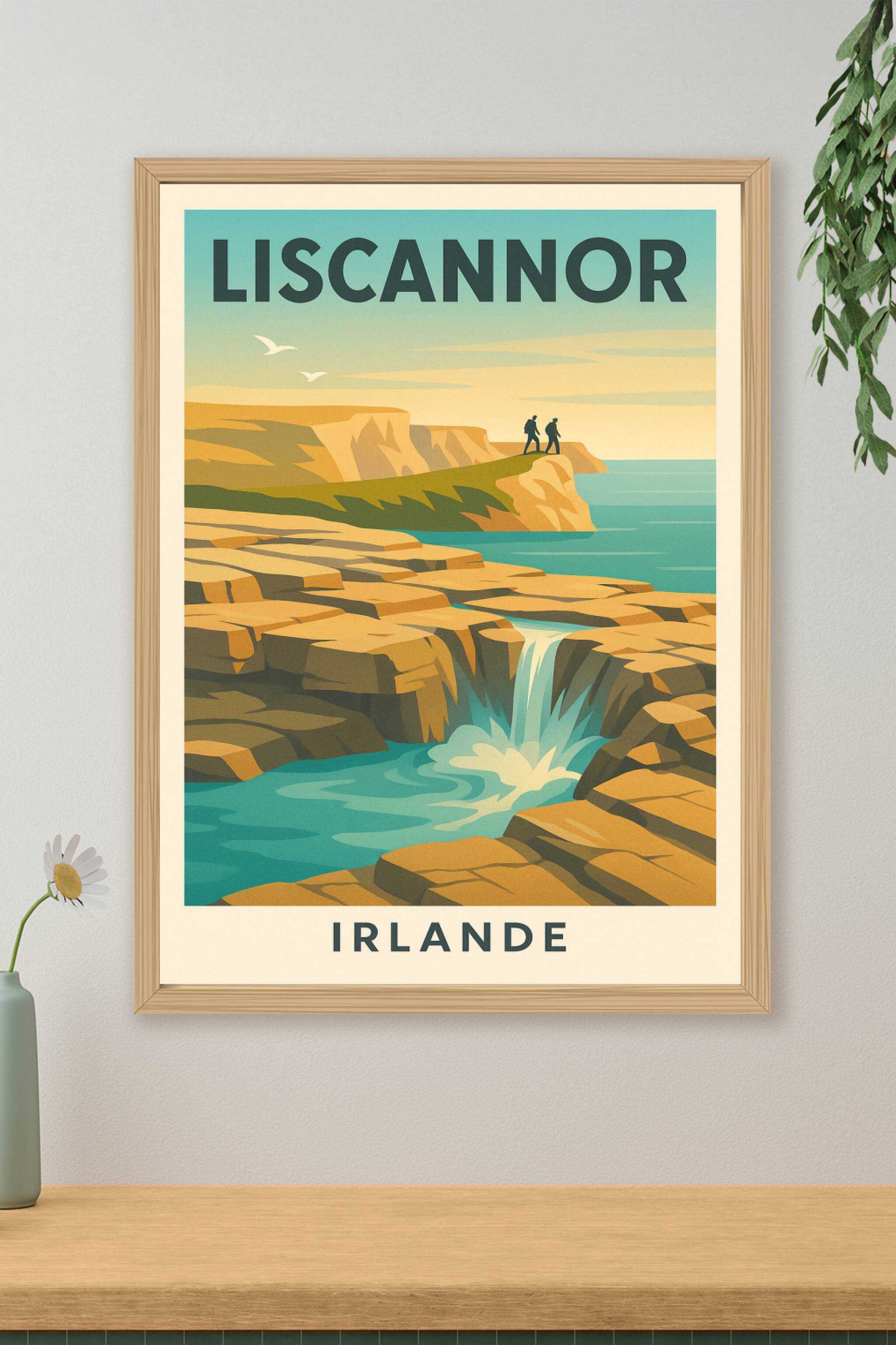Affiche de Liscannor - Panorama naturel et sauvage d'Irlande