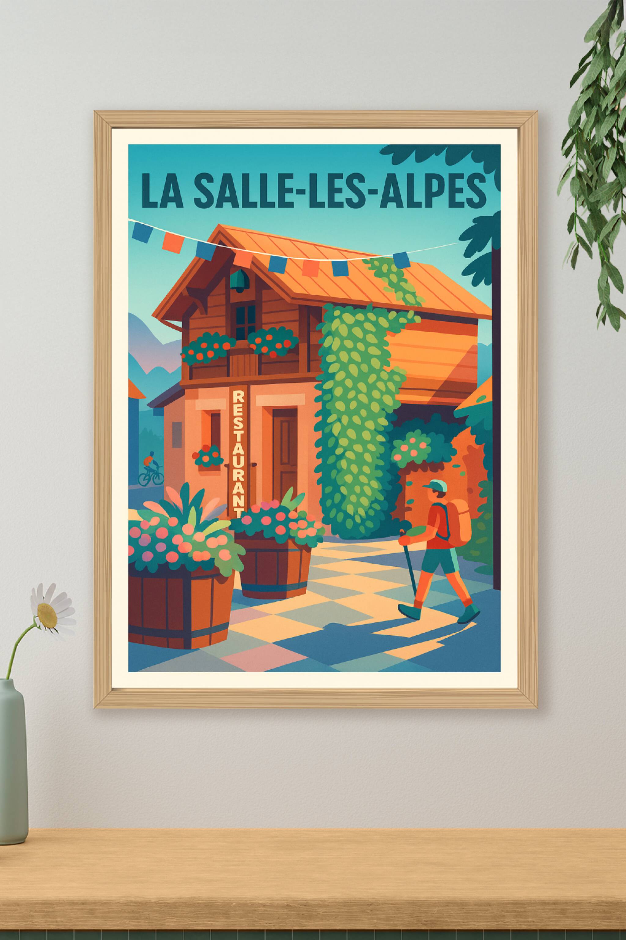 Affiche de La Salle-les-Alpes - Ambiance montagnarde et détente