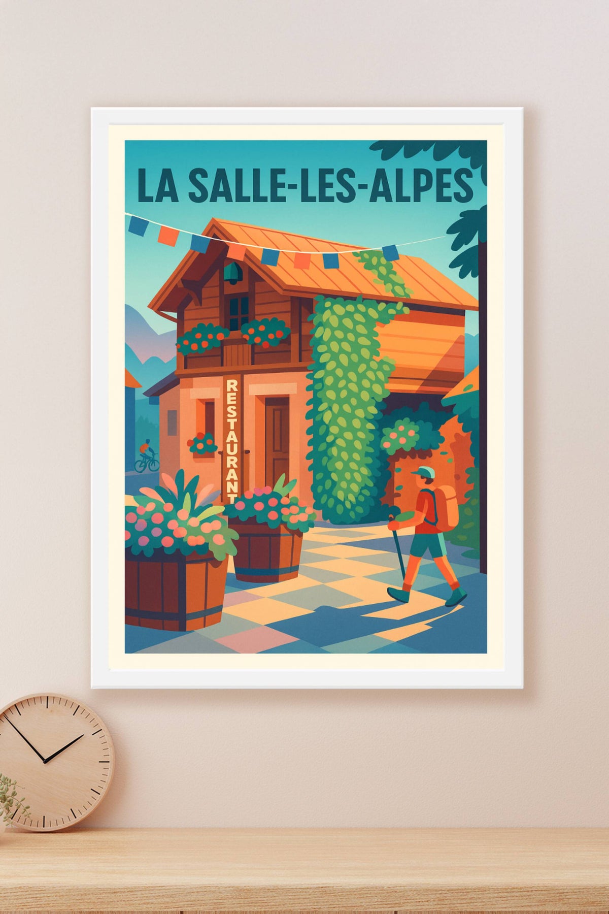 Affiche de La Salle-les-Alpes - Ambiance montagnarde et détente