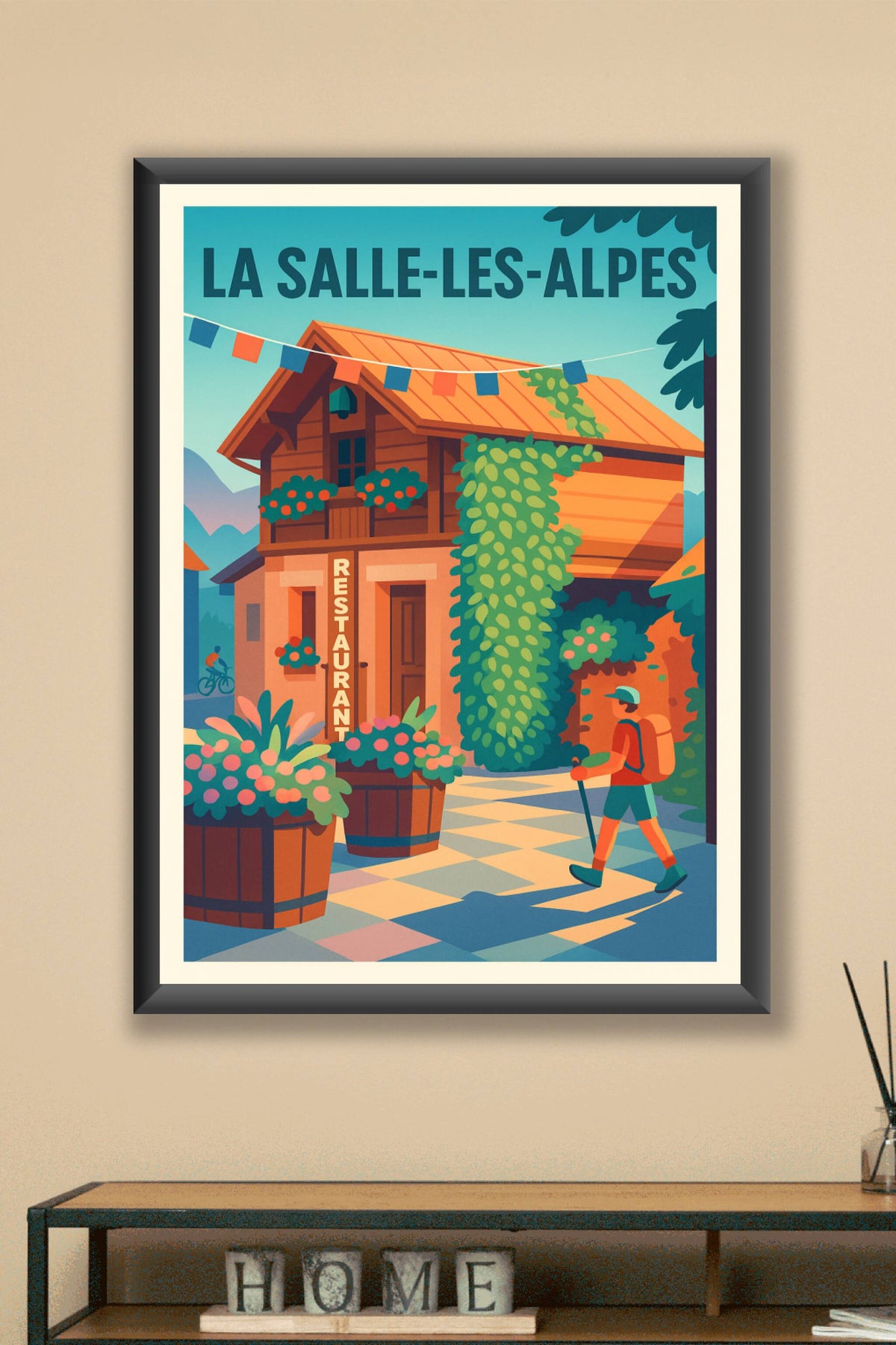Affiche de La Salle-les-Alpes - Ambiance montagnarde et détente