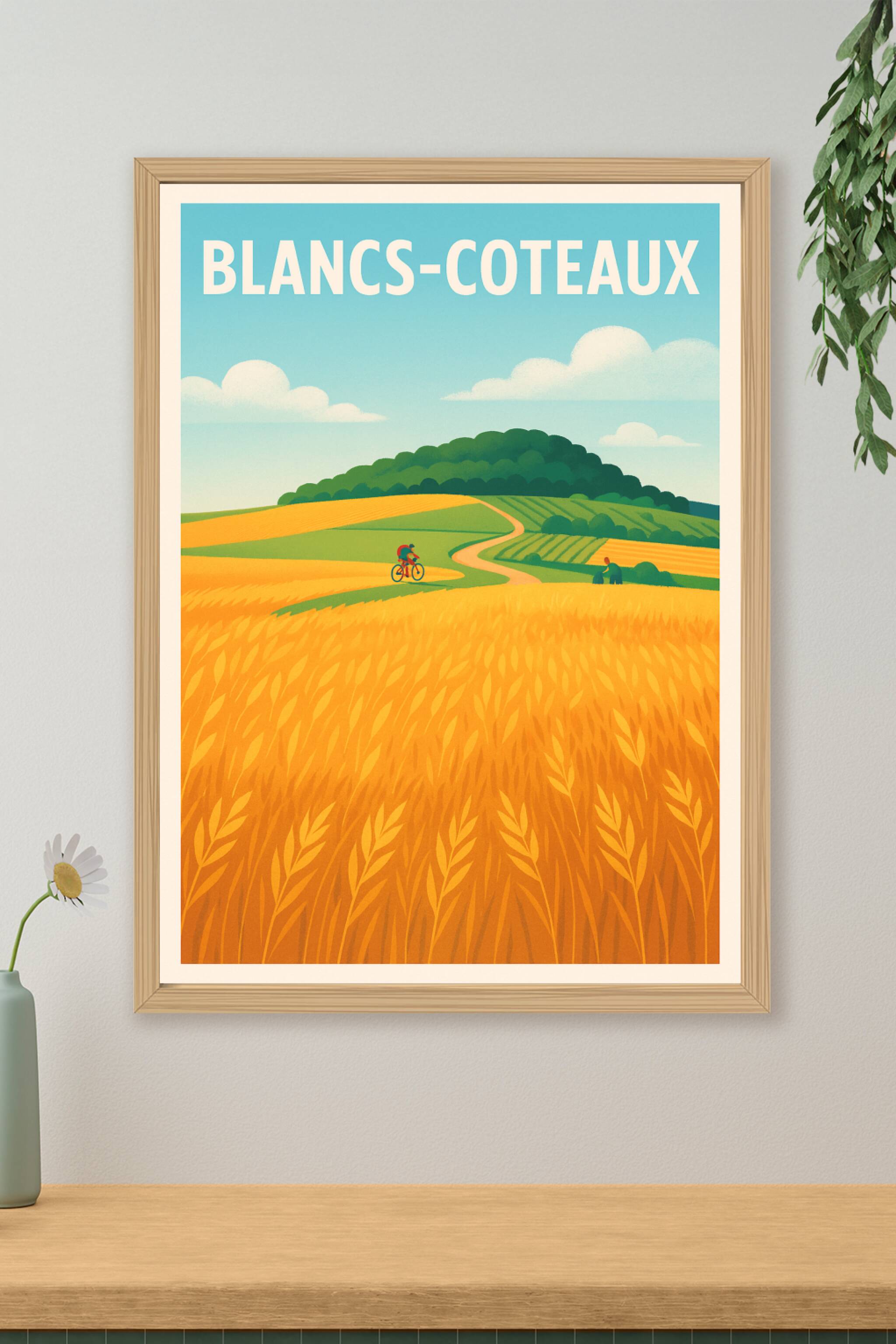 Affiche de Blancs-Coteaux - Évasion champêtre et nature en pleine lumière