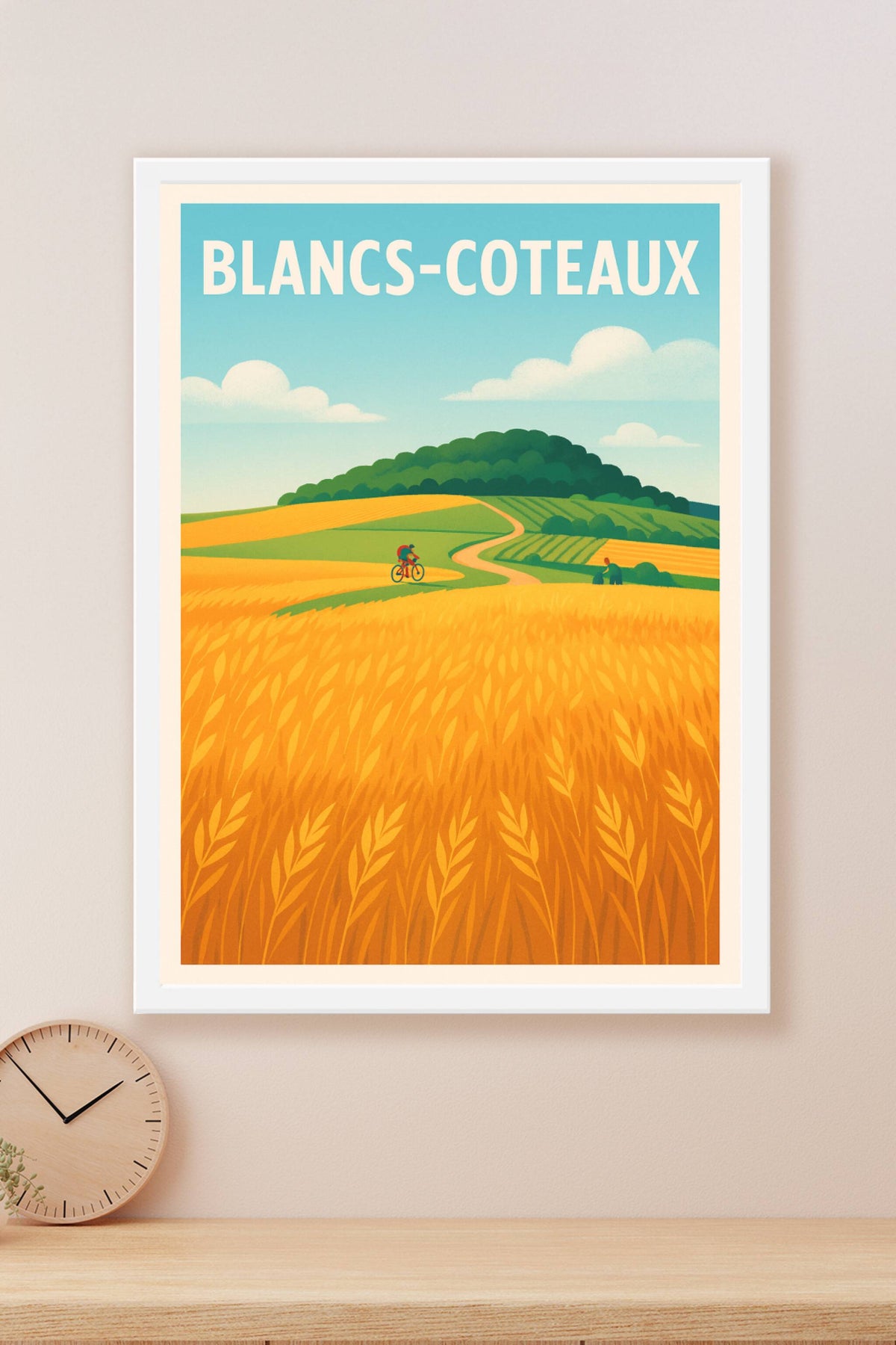 Affiche de Blancs-Coteaux - Évasion champêtre et nature en pleine lumière