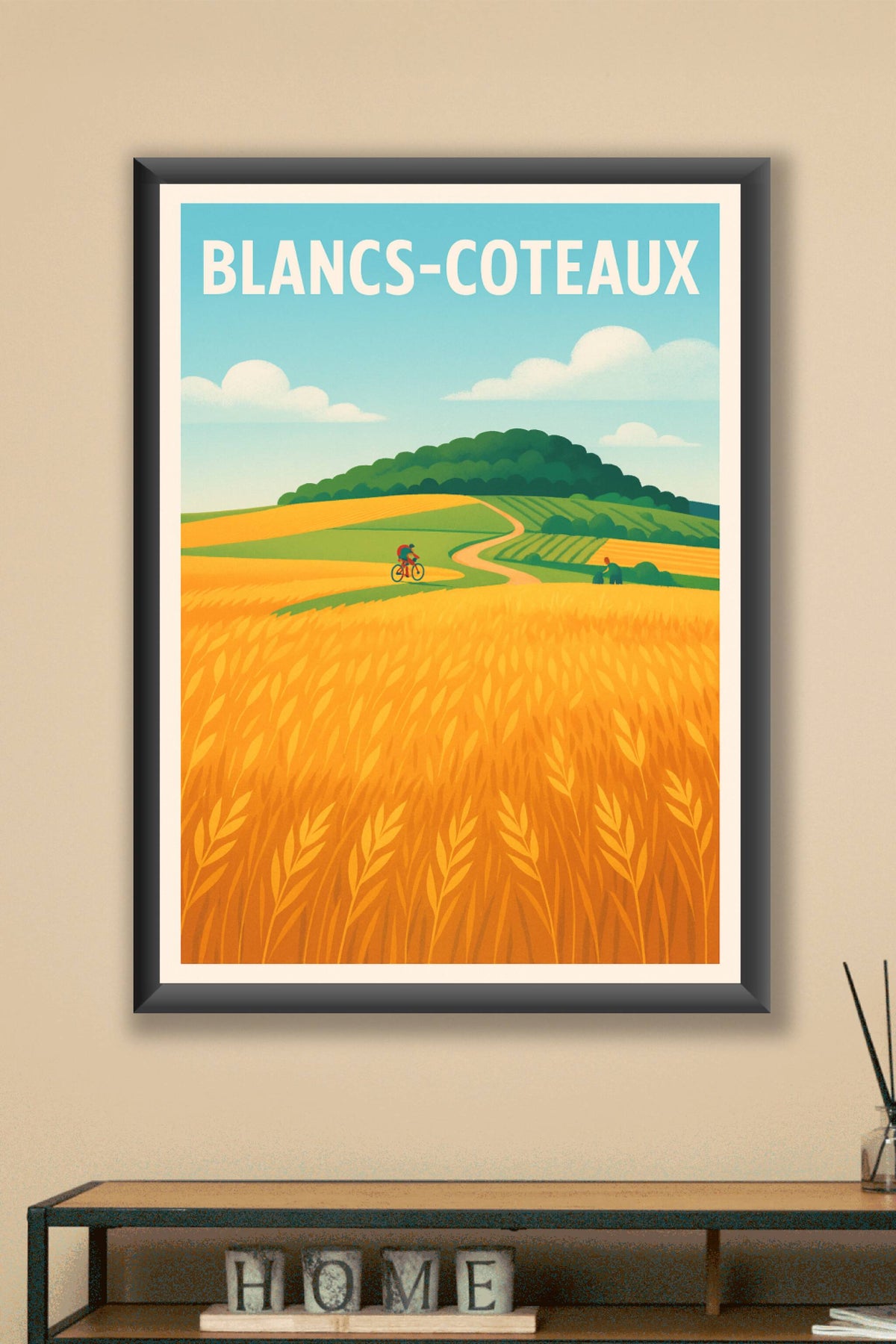 Affiche de Blancs-Coteaux - Évasion champêtre et nature en pleine lumière