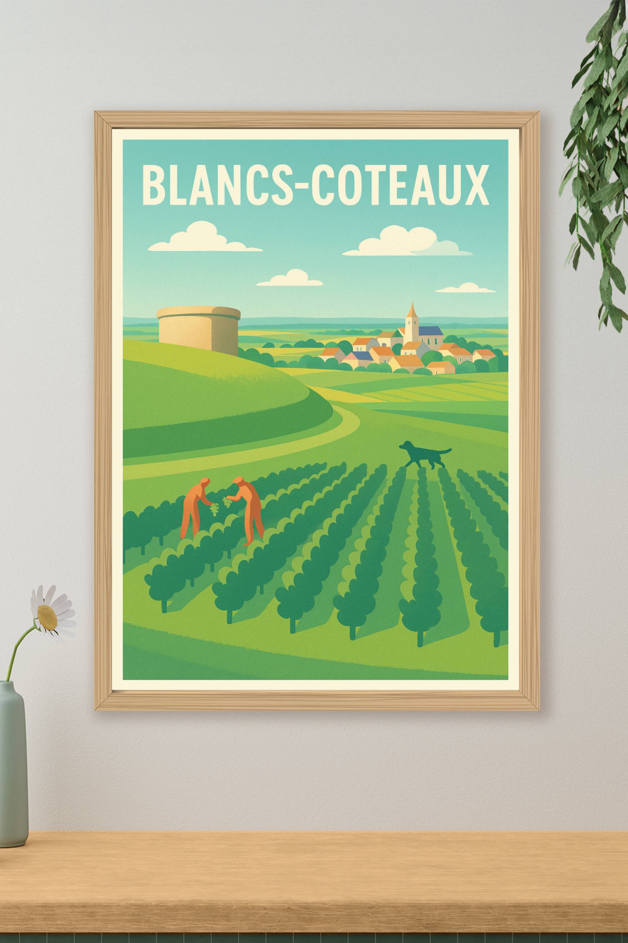 Affiche de Blancs-Coteaux - Charme et nature viticole