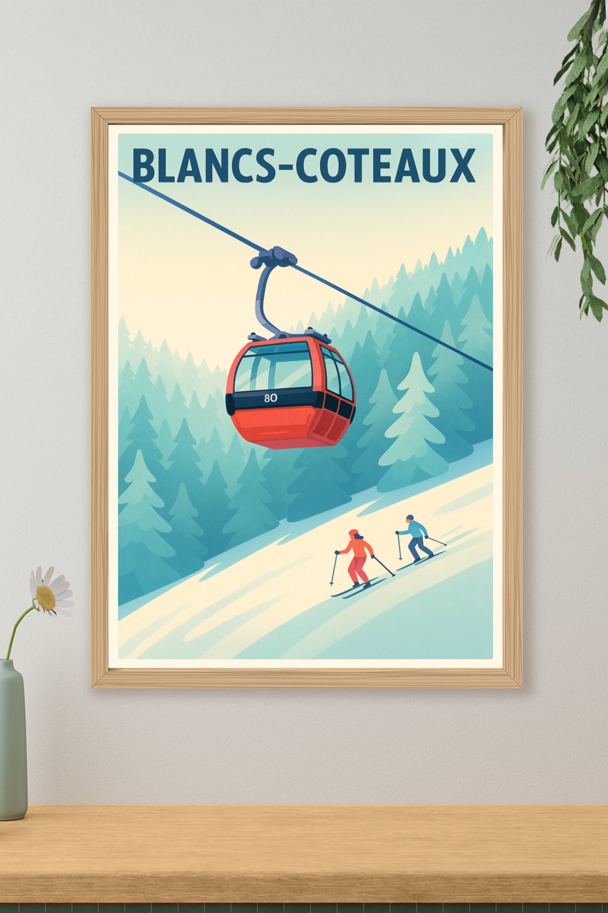 Affiche de Blancs-Coteaux - Escapade hivernale en montagne