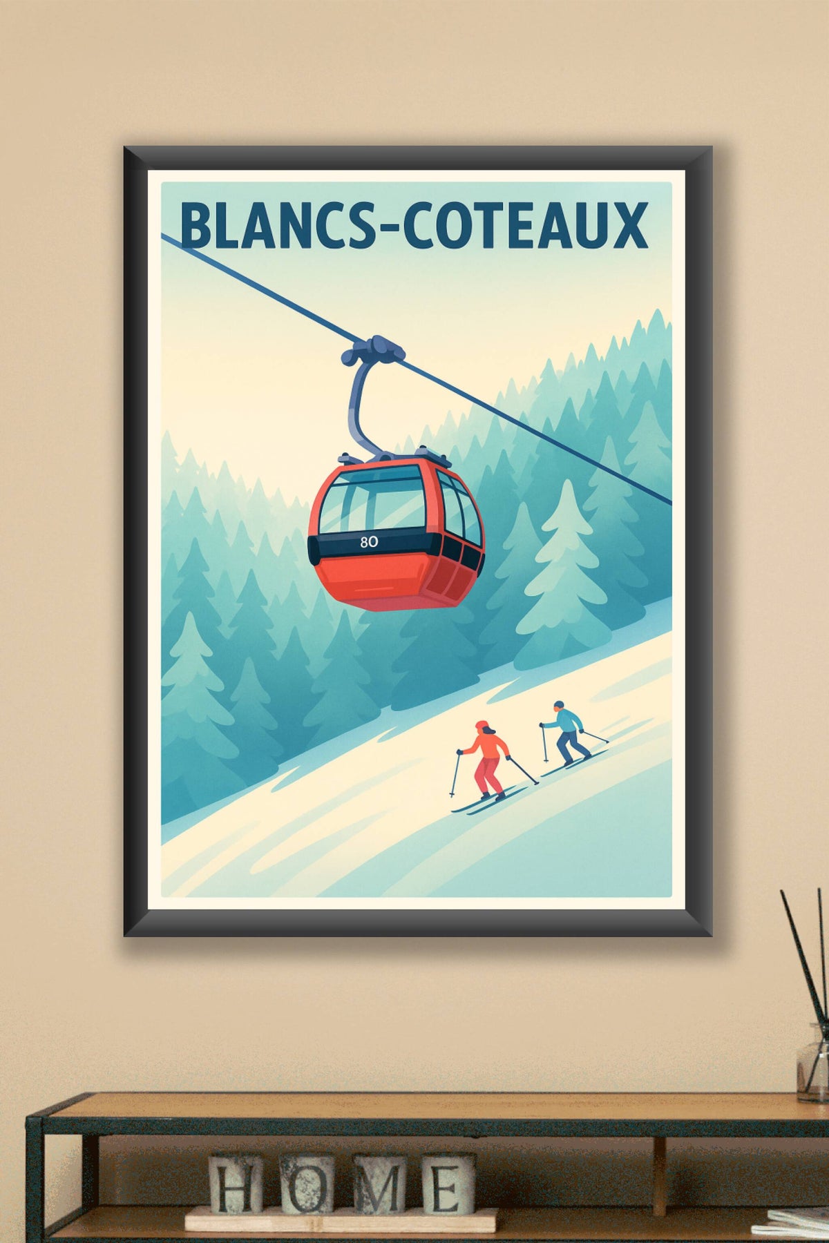 Affiche de Blancs-Coteaux - Escapade hivernale en montagne