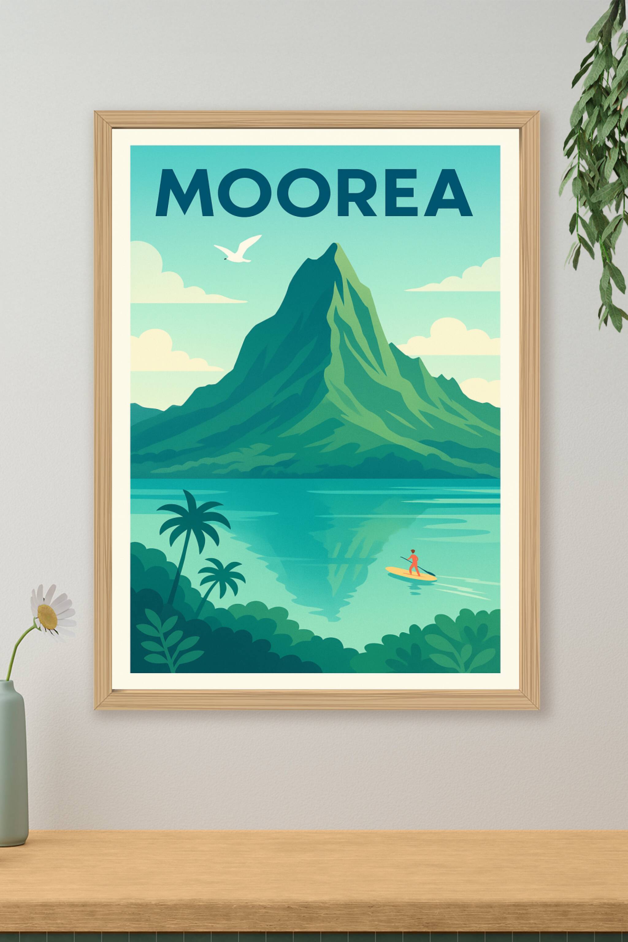 Affiche de Moorea - L'évasion tropicale au cœur de l'océan