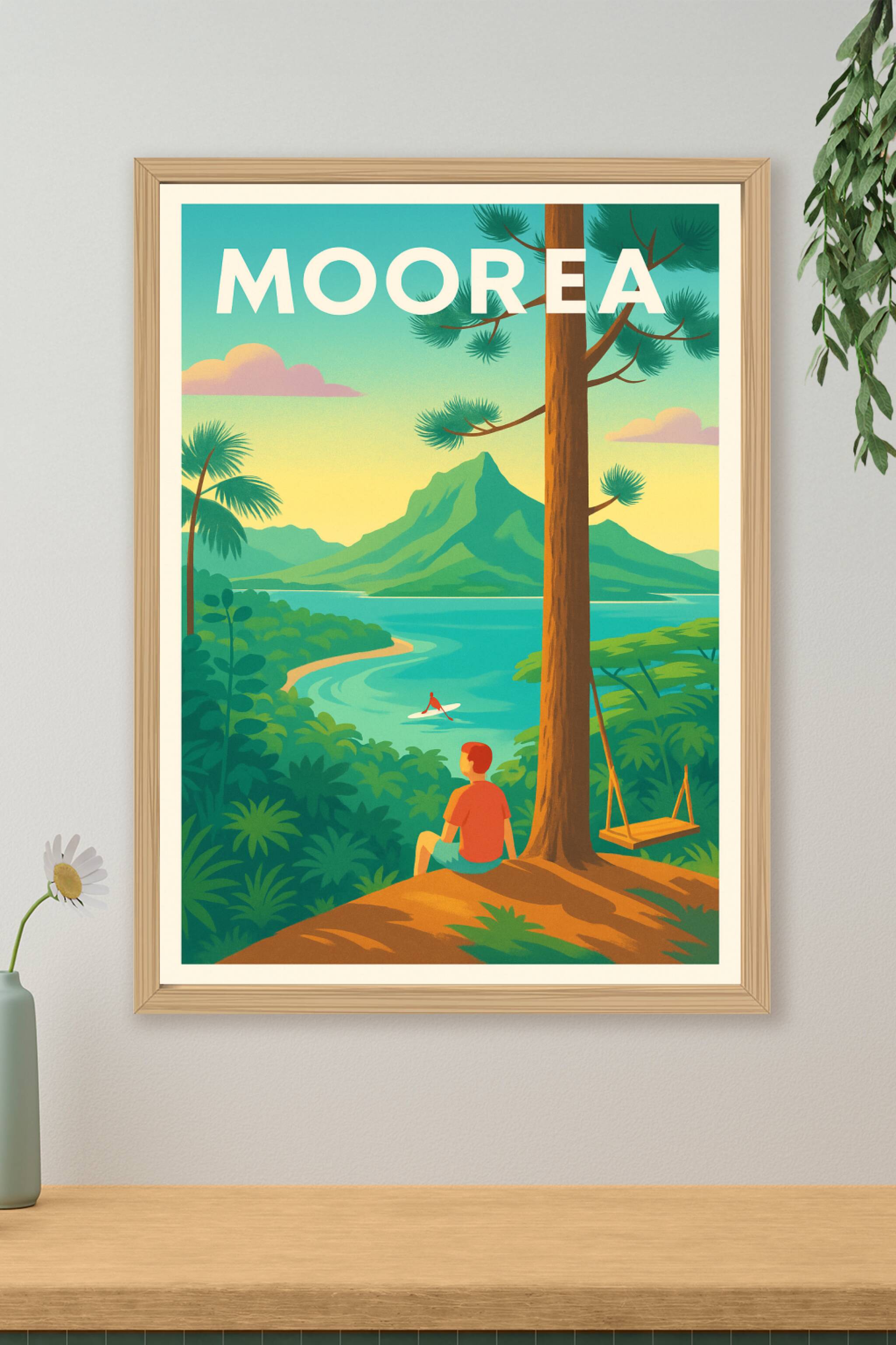 Affiche de Moorea - Évasion et sérénité au cœur de la nature