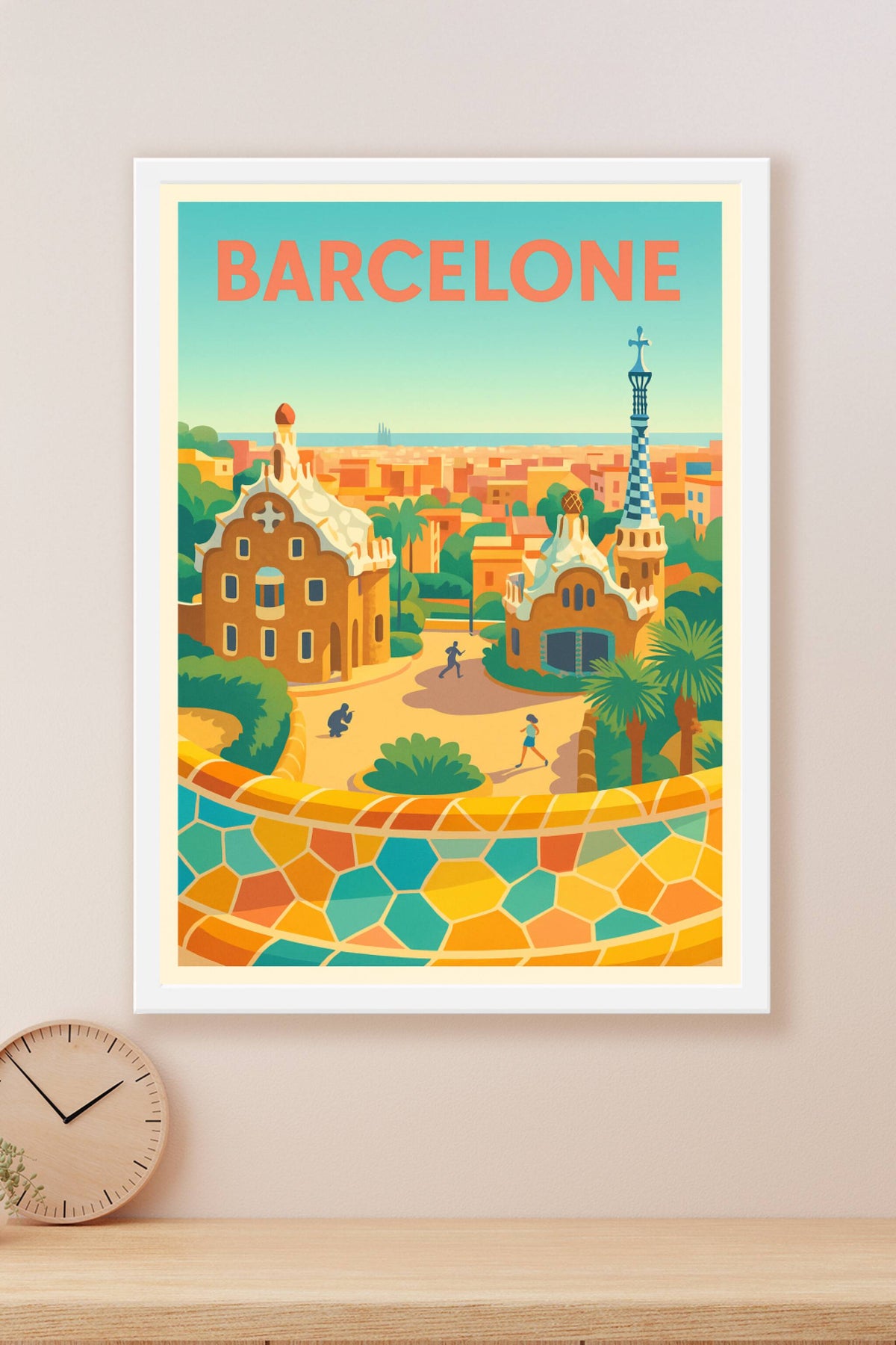 Affiche de Barcelone - L'éclat coloré du Parc Güell