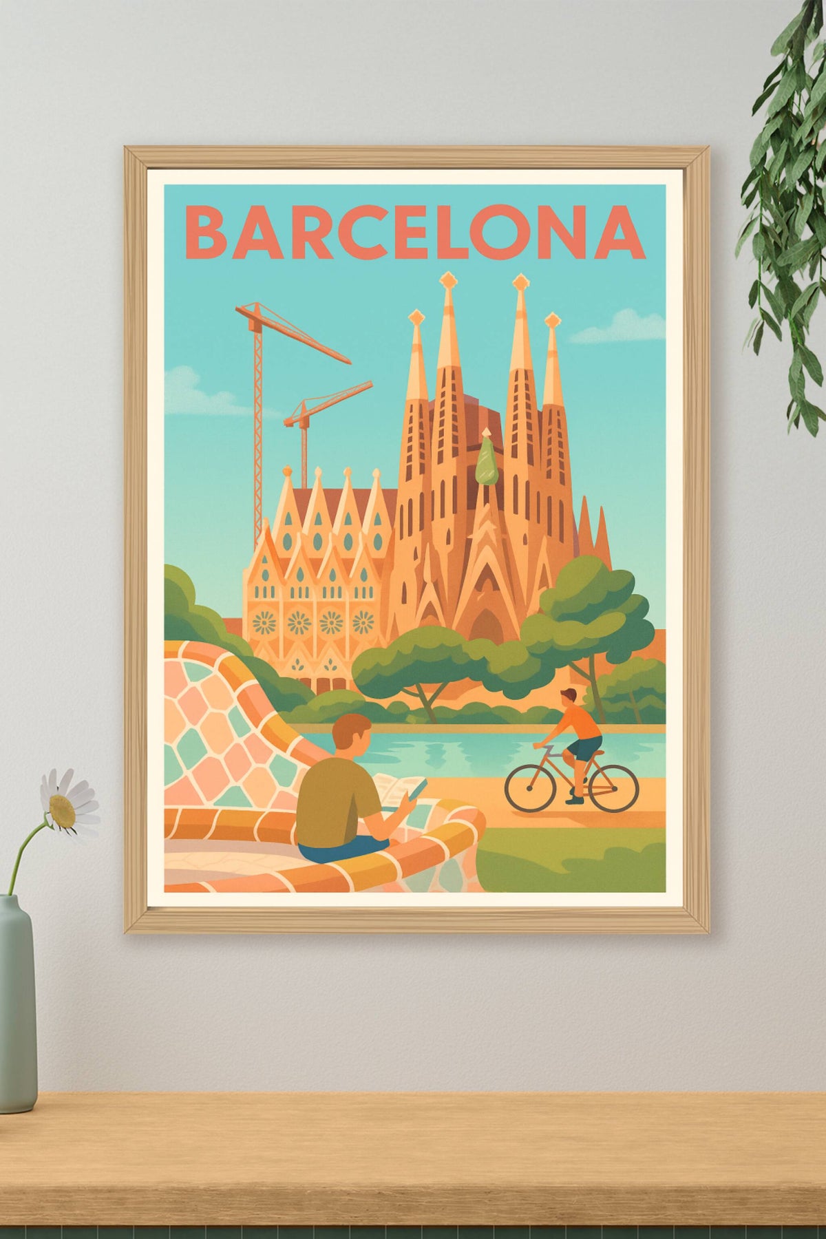 Affiche de Barcelona - L'art de vivre et l'architecture emblématique