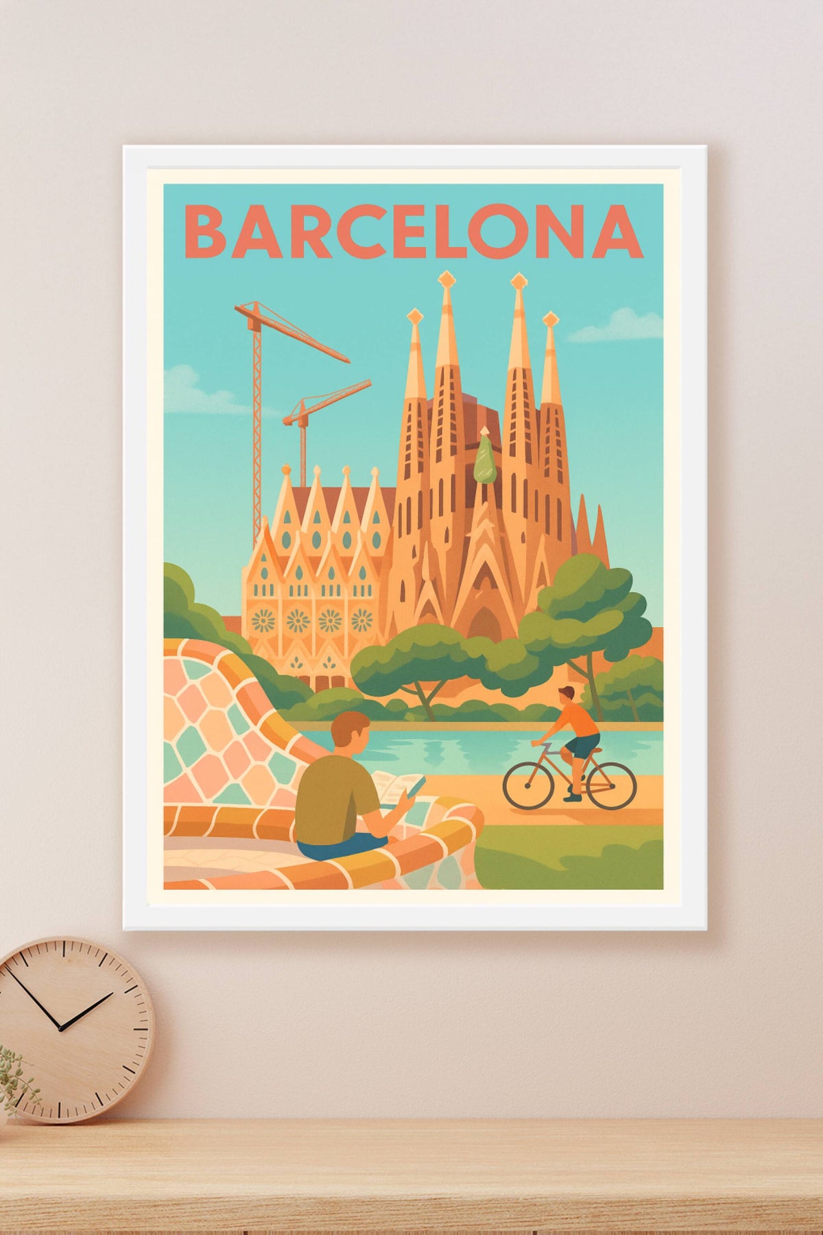 Affiche de Barcelona - L'art de vivre et l'architecture emblématique
