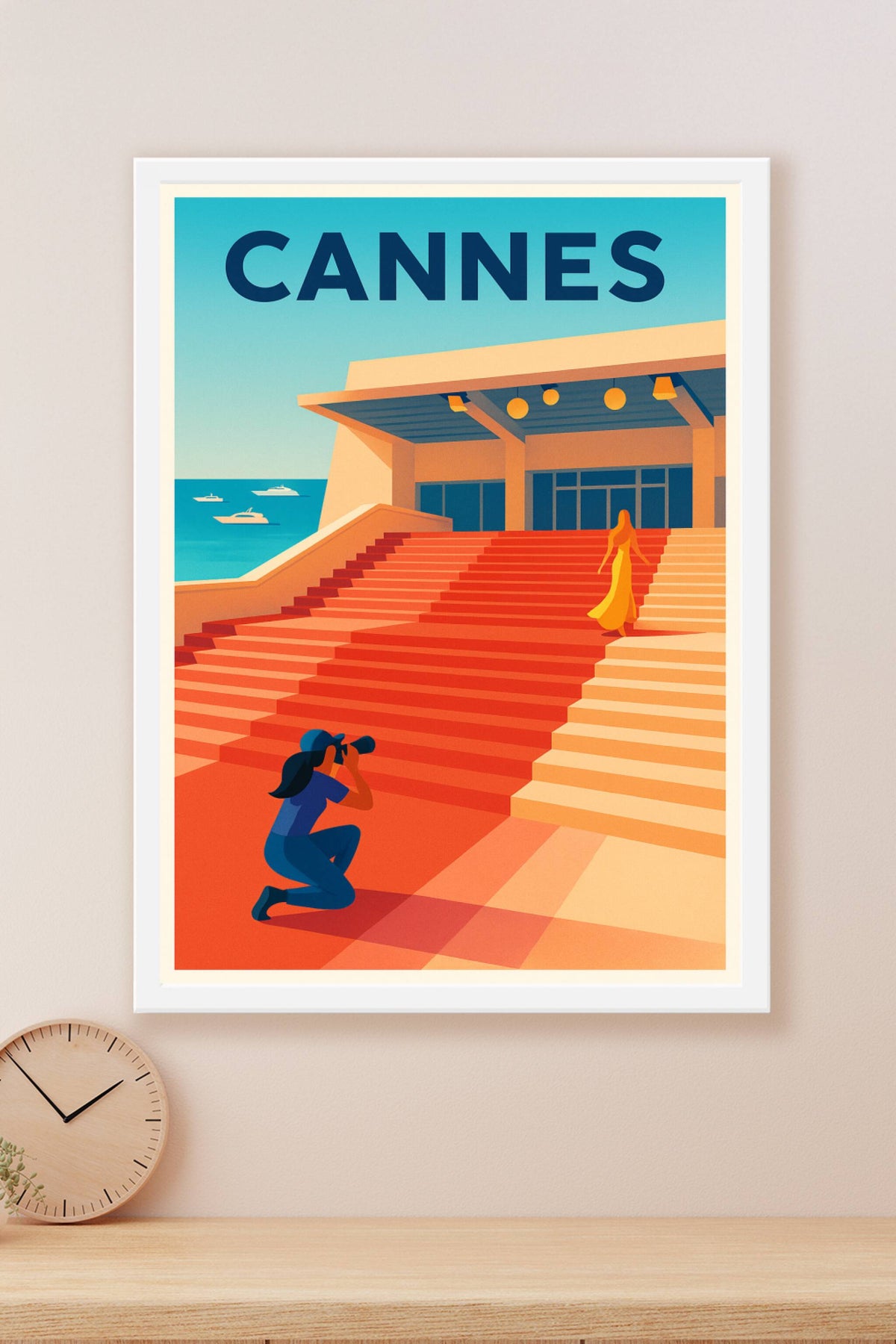 Affiche de Cannes - L'élégance et le glamour sur les célèbres marches