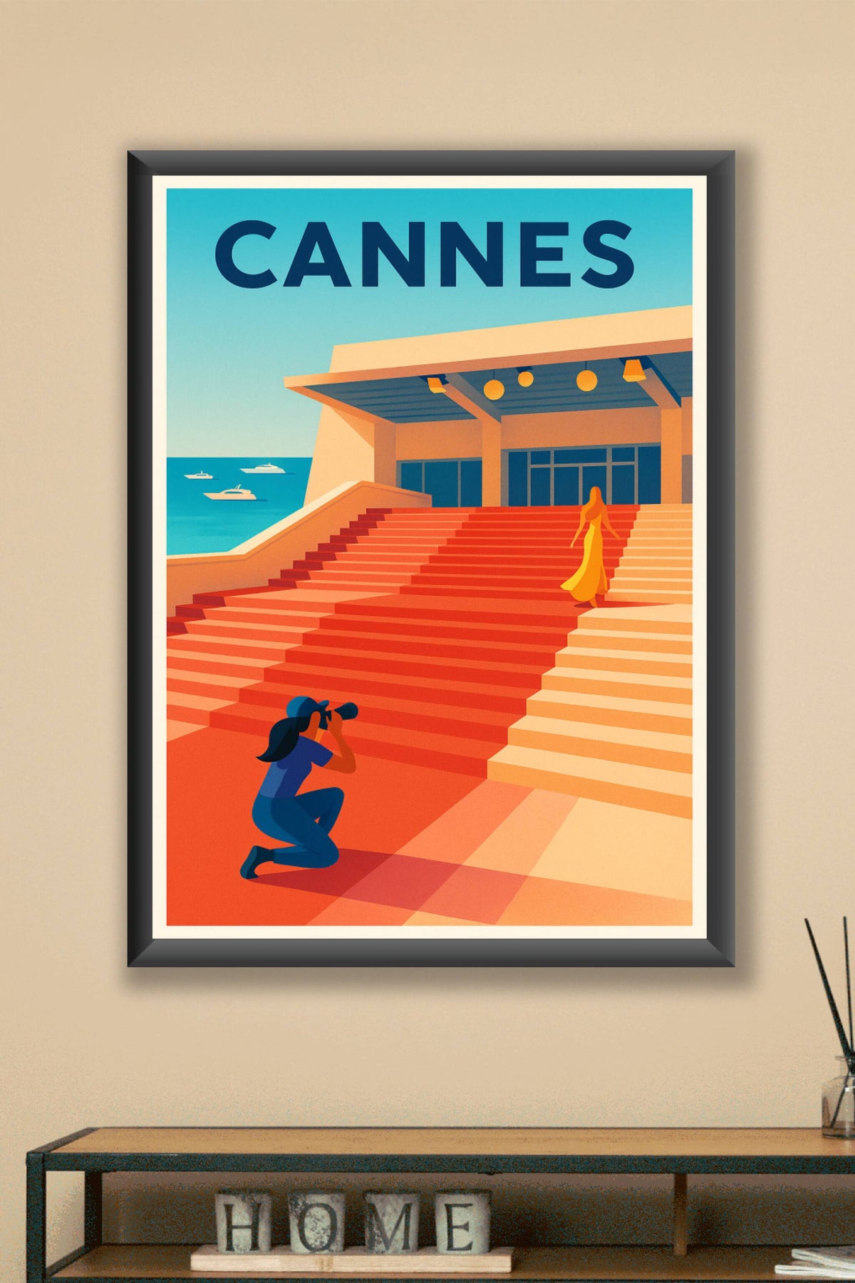 Affiche de Cannes - L'élégance et le glamour sur les célèbres marches