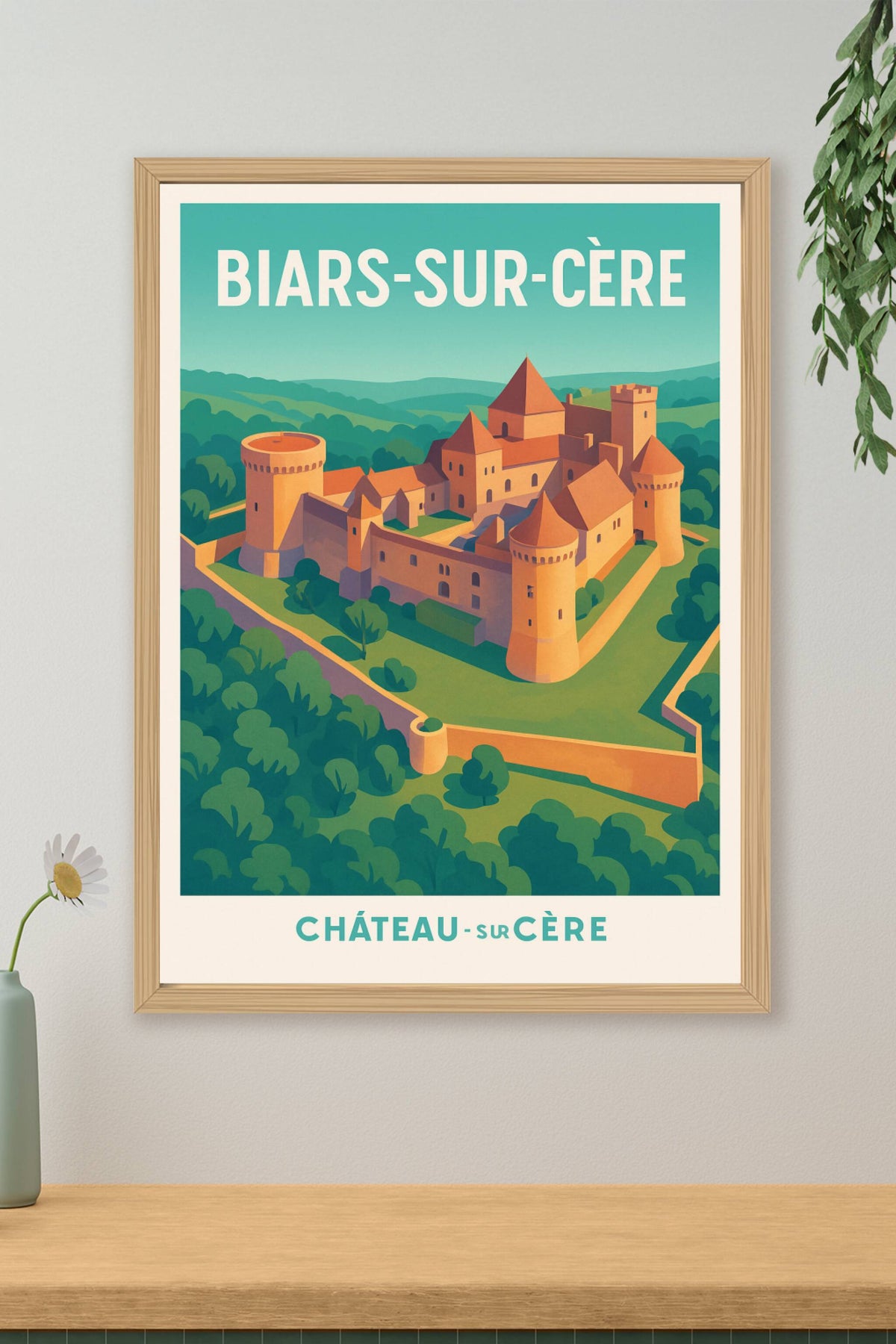 Affiche de Biars-sur-Cère - L'élégance médiévale du Château-sur-Cère