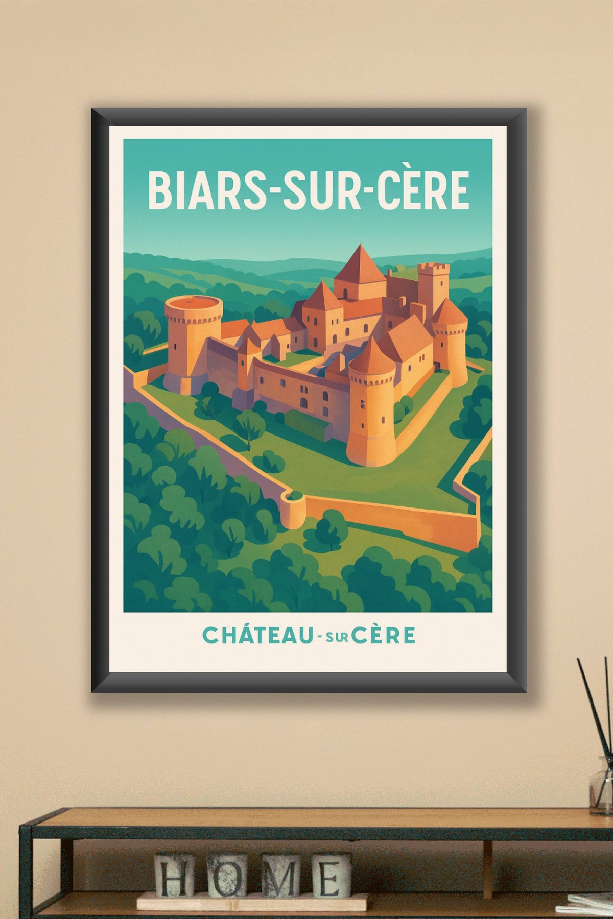Affiche de Biars-sur-Cère - L'élégance médiévale du Château-sur-Cère