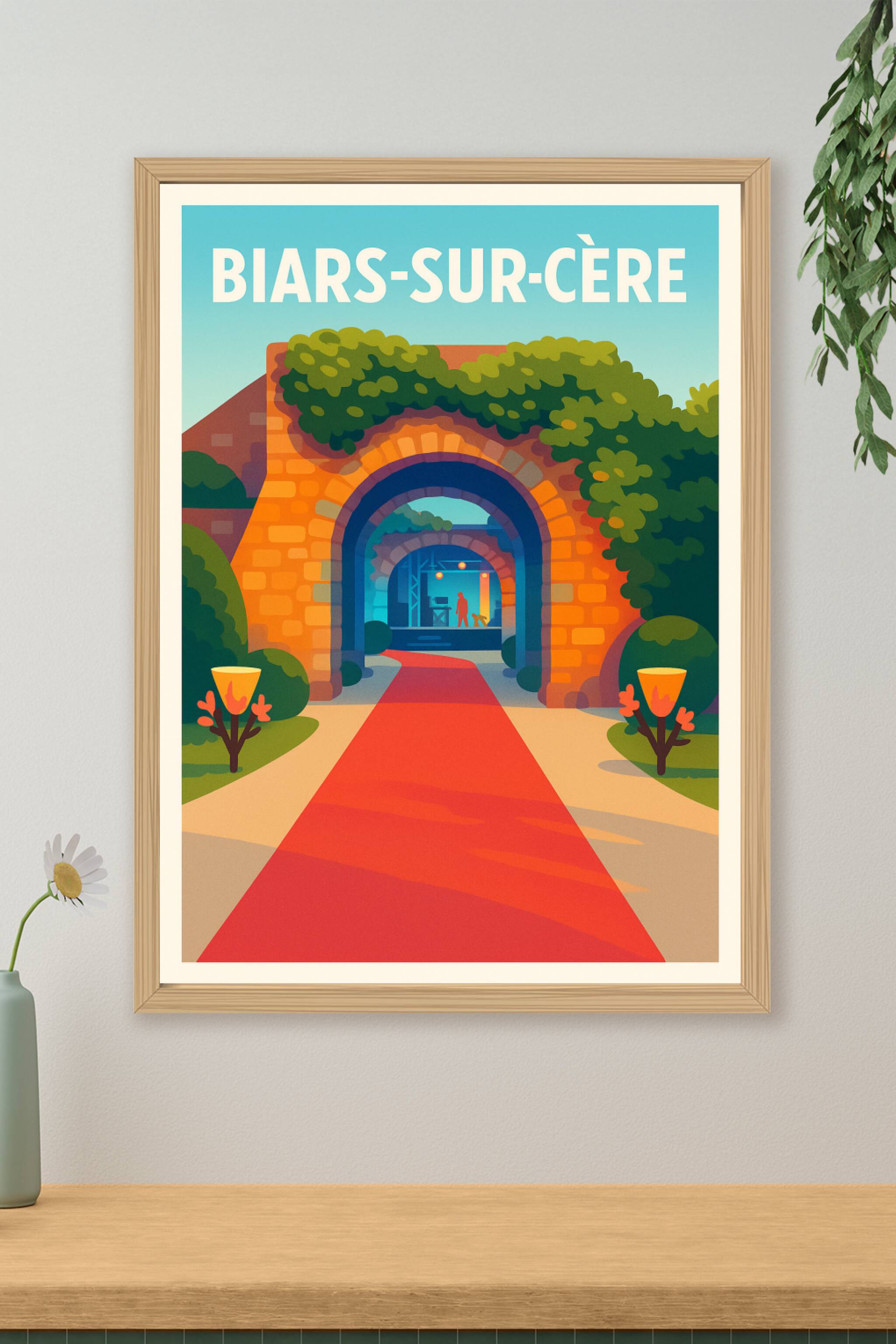 Affiche de Biars-sur-Cère - L'entrée majestueuse au charme unique