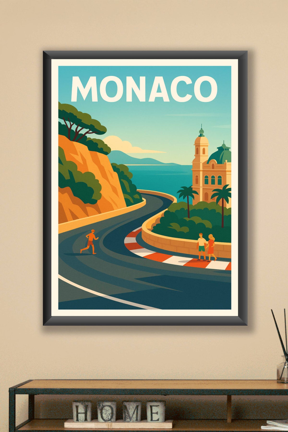 Affiche de Monaco - Élégance et virages légendaires