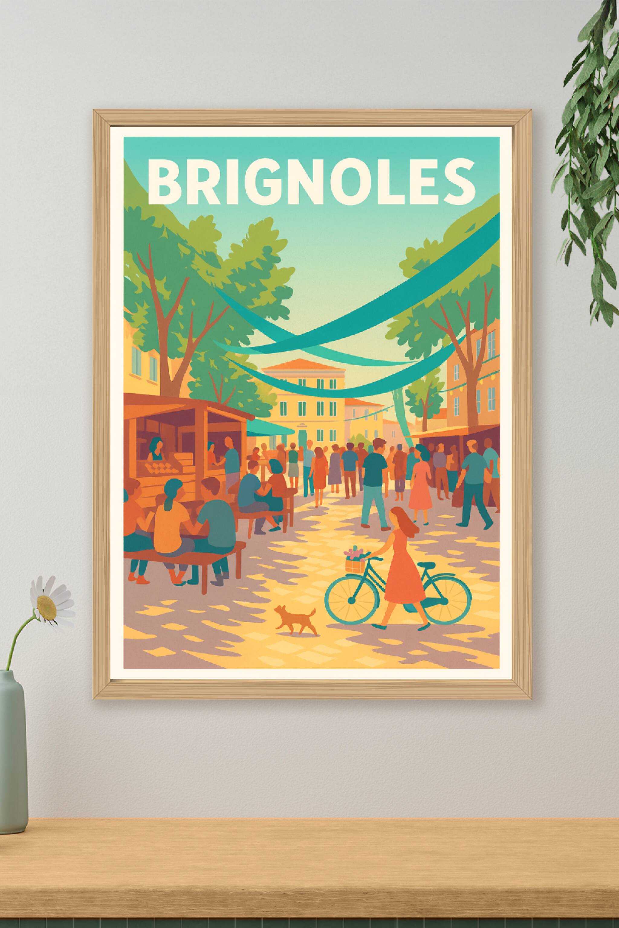 Affiche de Brignoles - Charme provençal et ambiance de marché