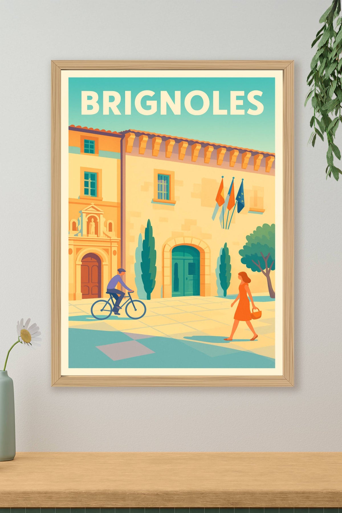 Affiche de Brignoles - Charme Provençal en Lumière Douce