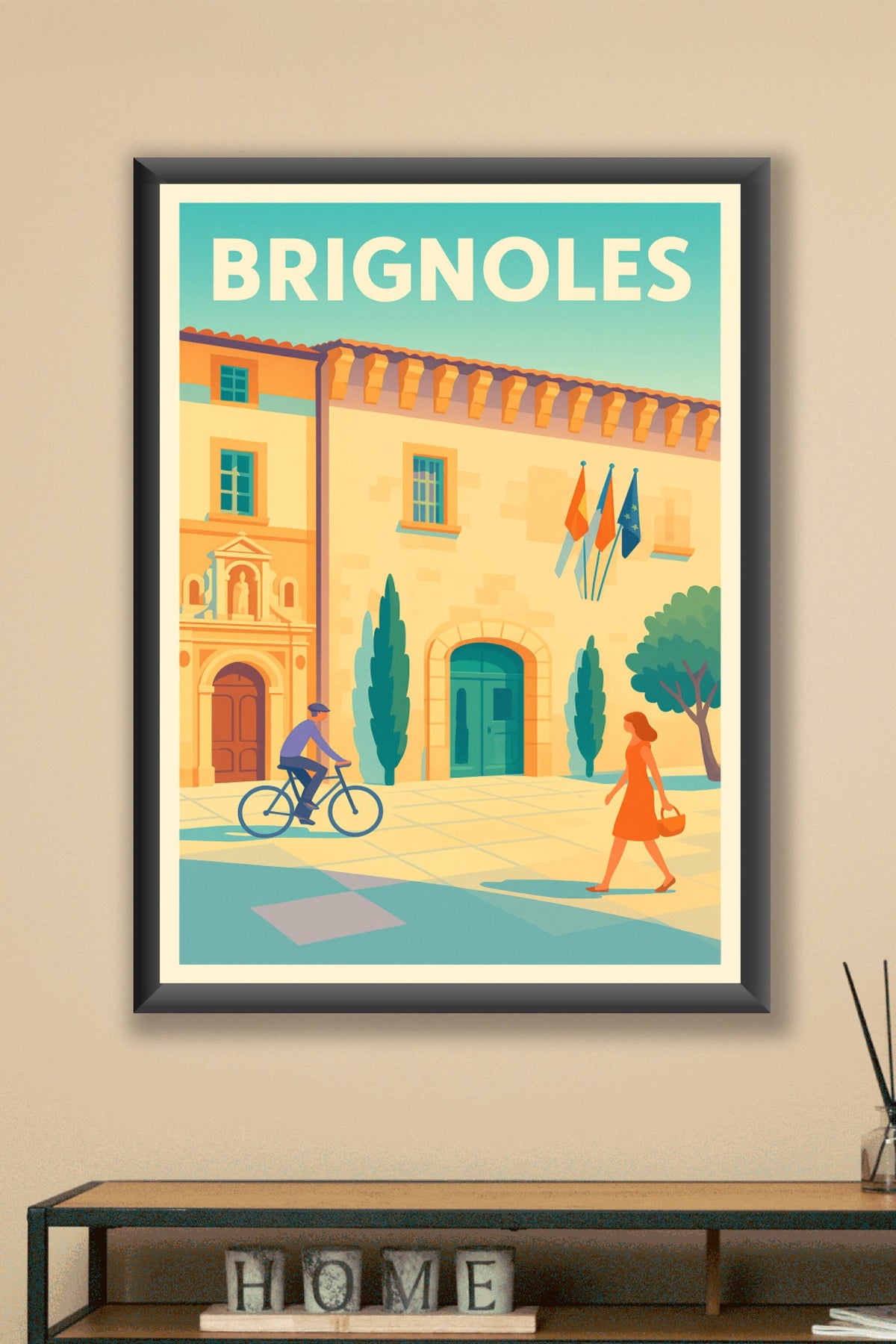 Affiche de Brignoles - Charme Provençal en Lumière Douce