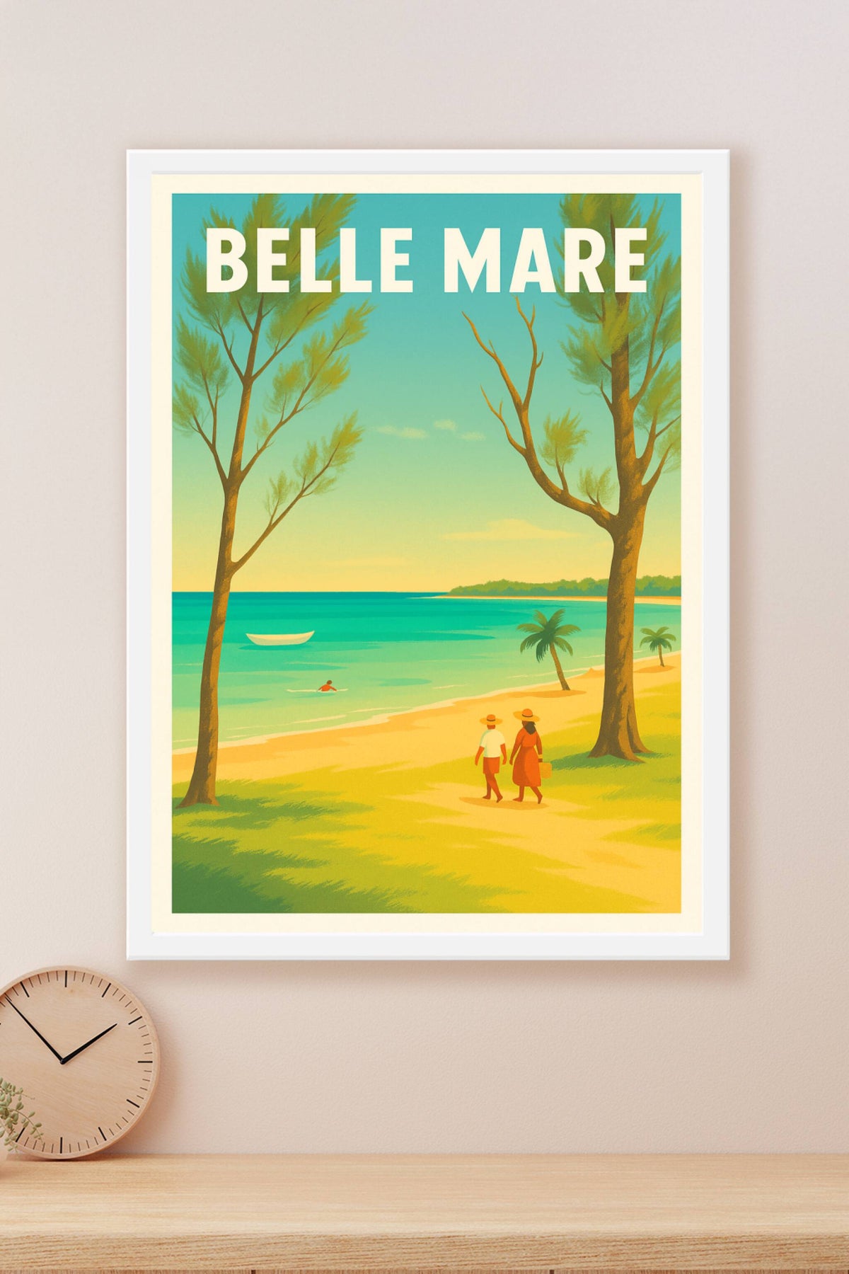 Affiche de Belle Mare - Évasion et douceur tropicale