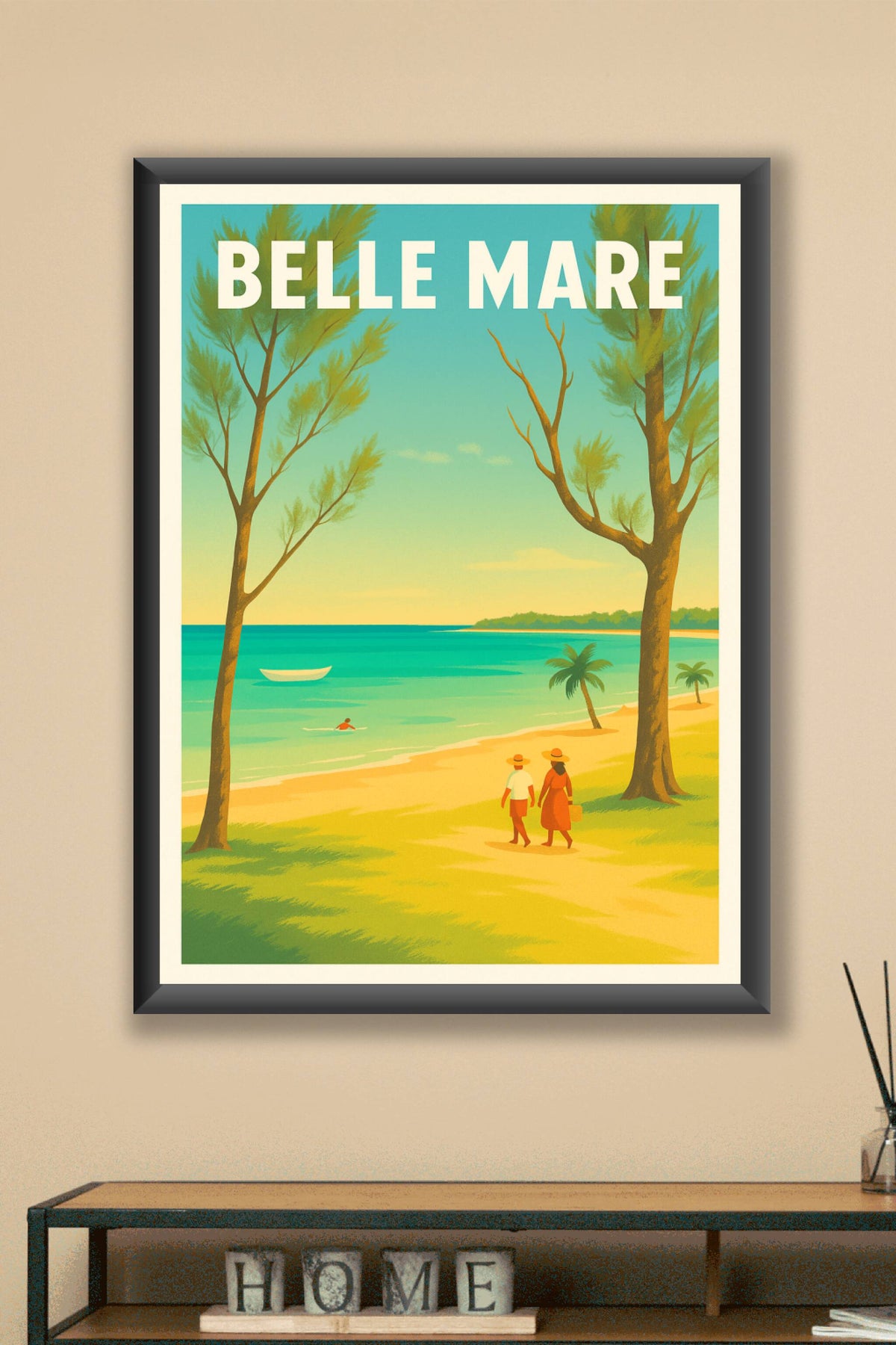 Affiche de Belle Mare - Évasion et douceur tropicale